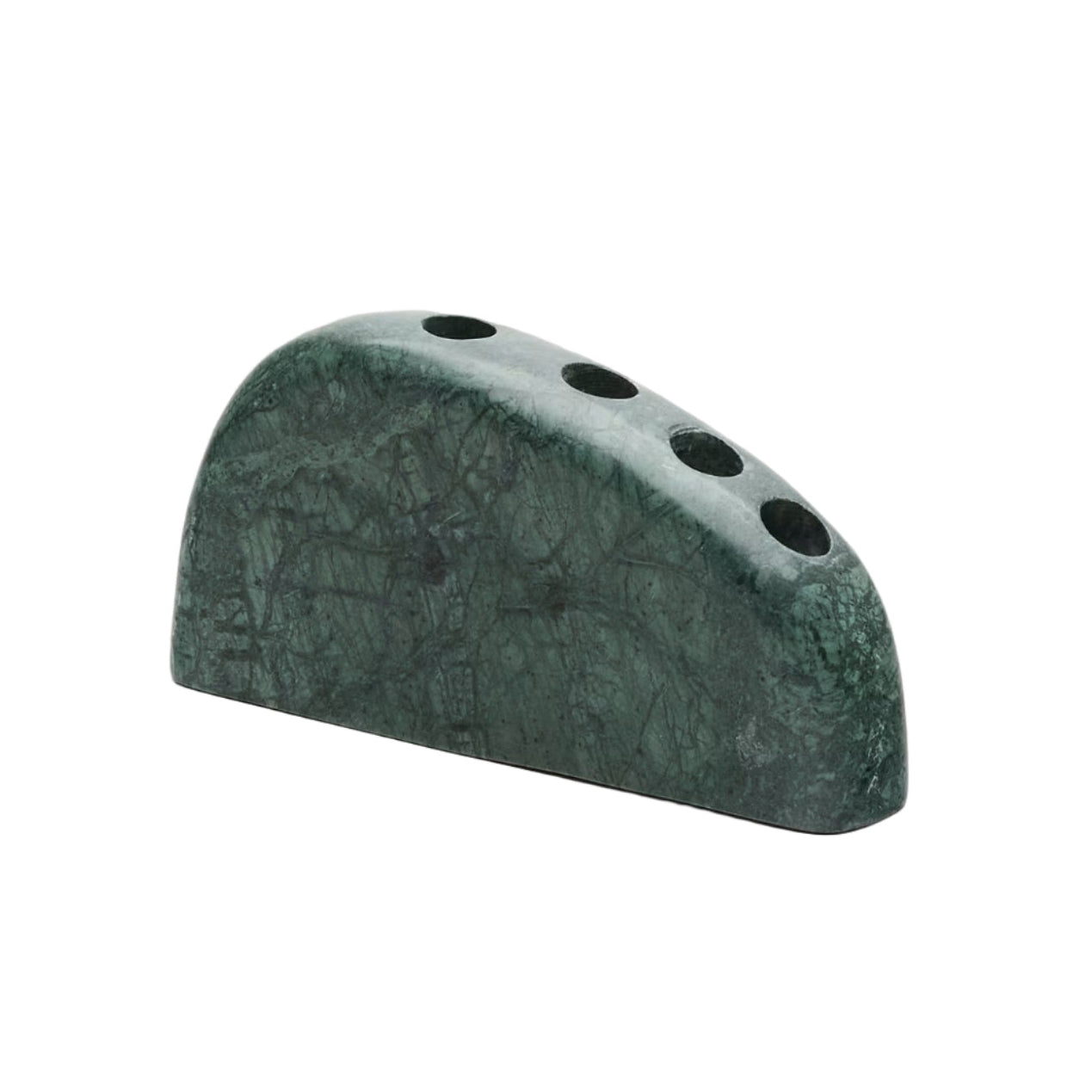 SIGNE Green Marble Candle Holder