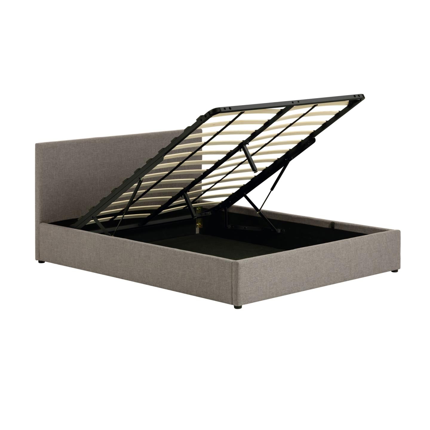 Łóżko z pojemnikiem na pościel NAHIRI szary La Forma Eye on Design