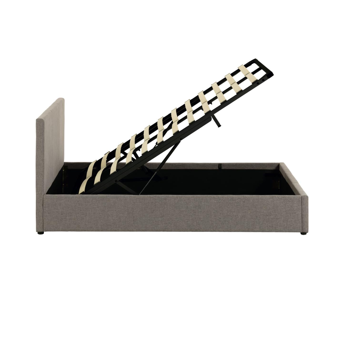 Łóżko z pojemnikiem na pościel NAHIRI szary La Forma Eye on Design