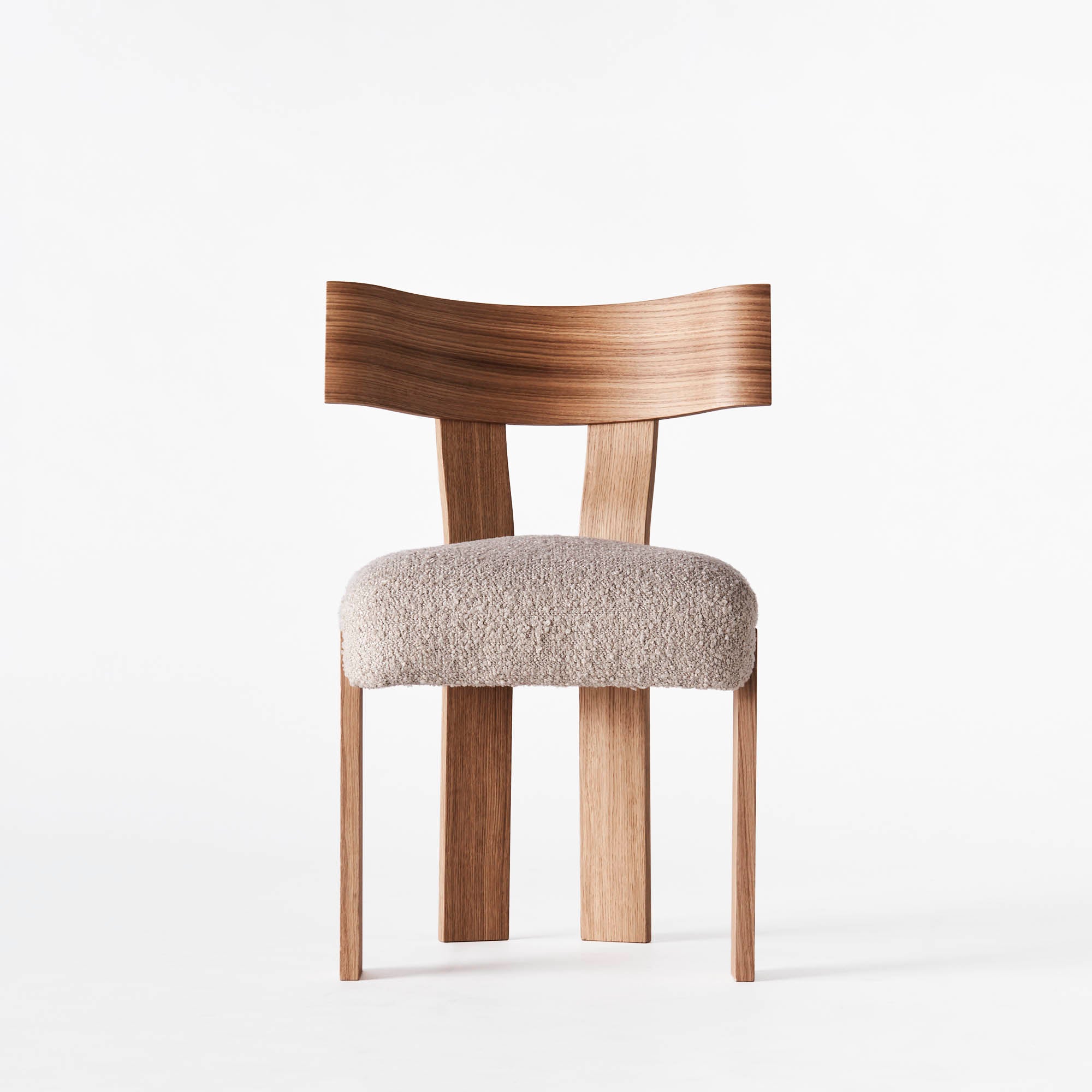 ALBA chair beige boucle with oak base