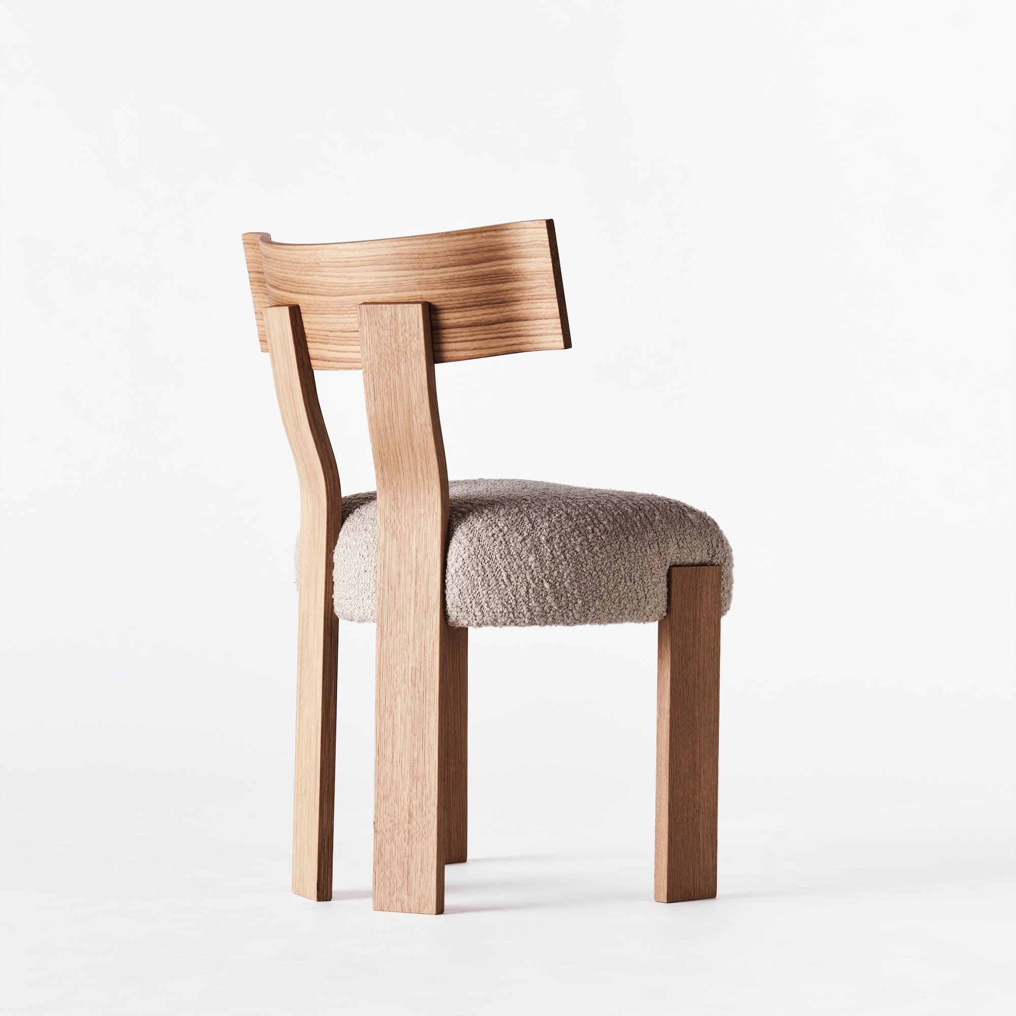 ALBA chair beige boucle with oak base