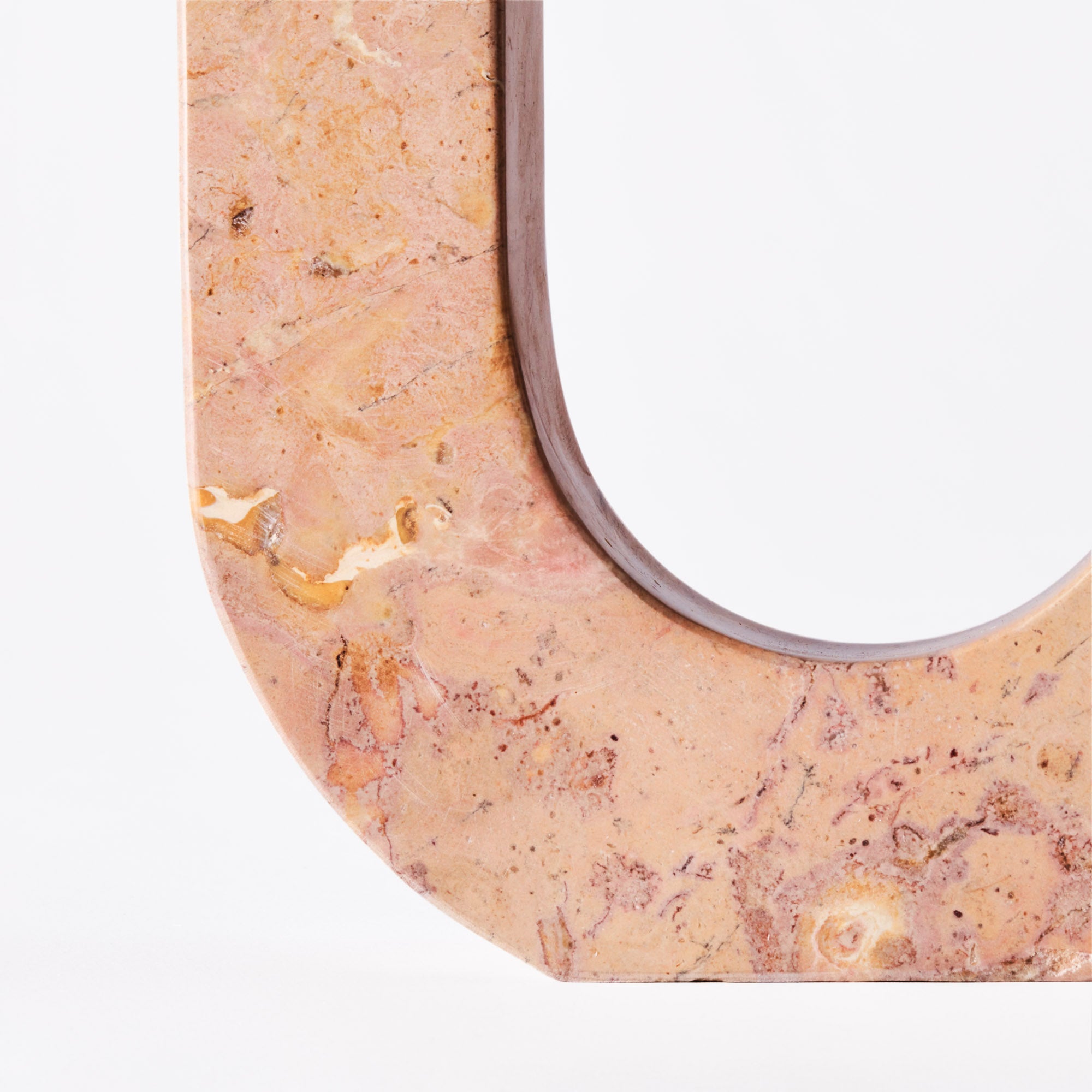 Kerzenhalter ARCO orange Marmor