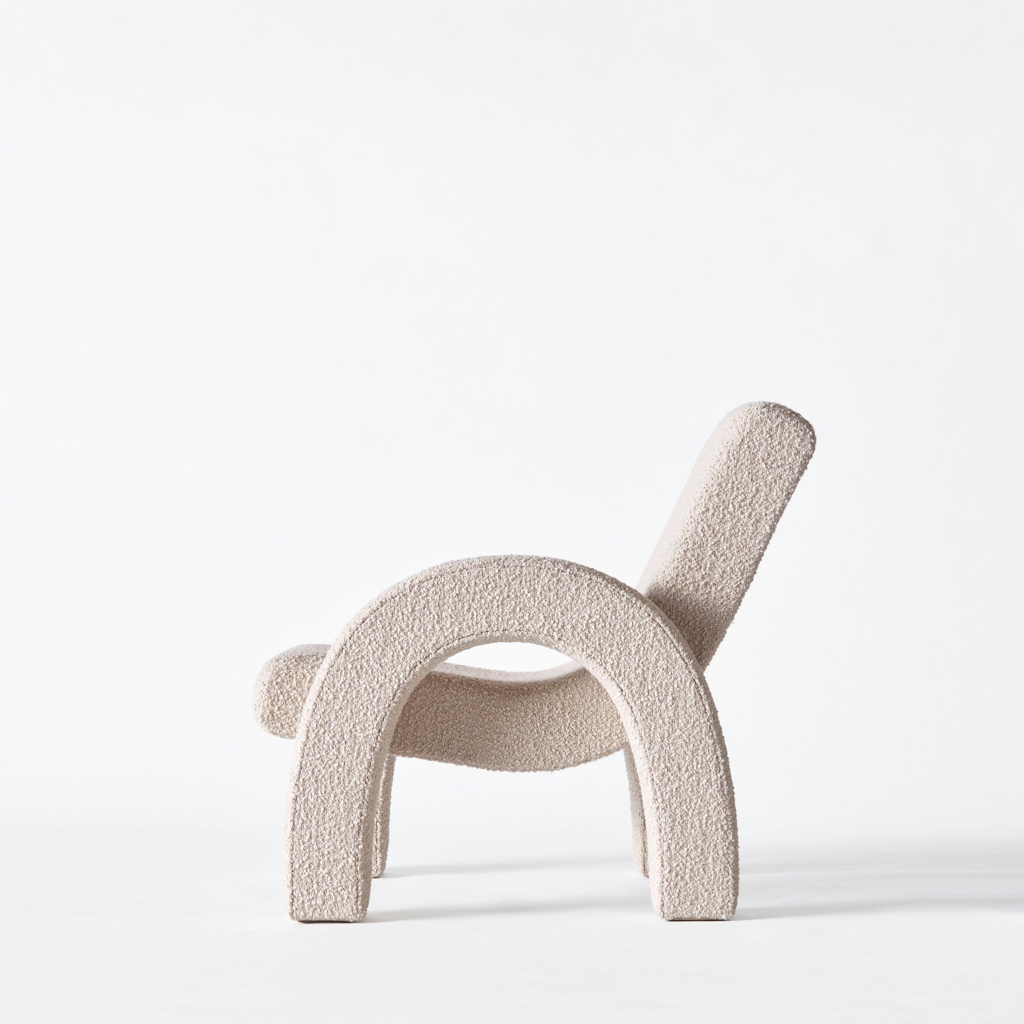 ARCO beige boucle armchair