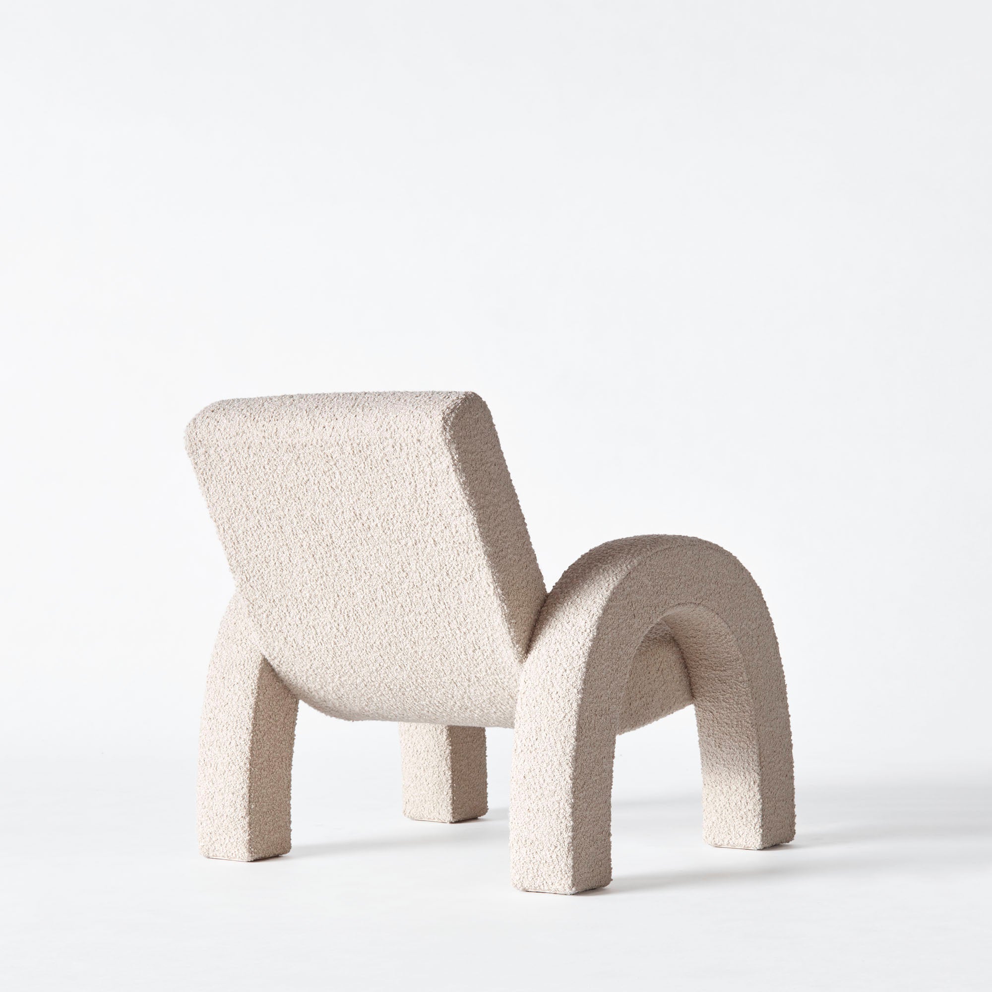 ARCO beige boucle armchair