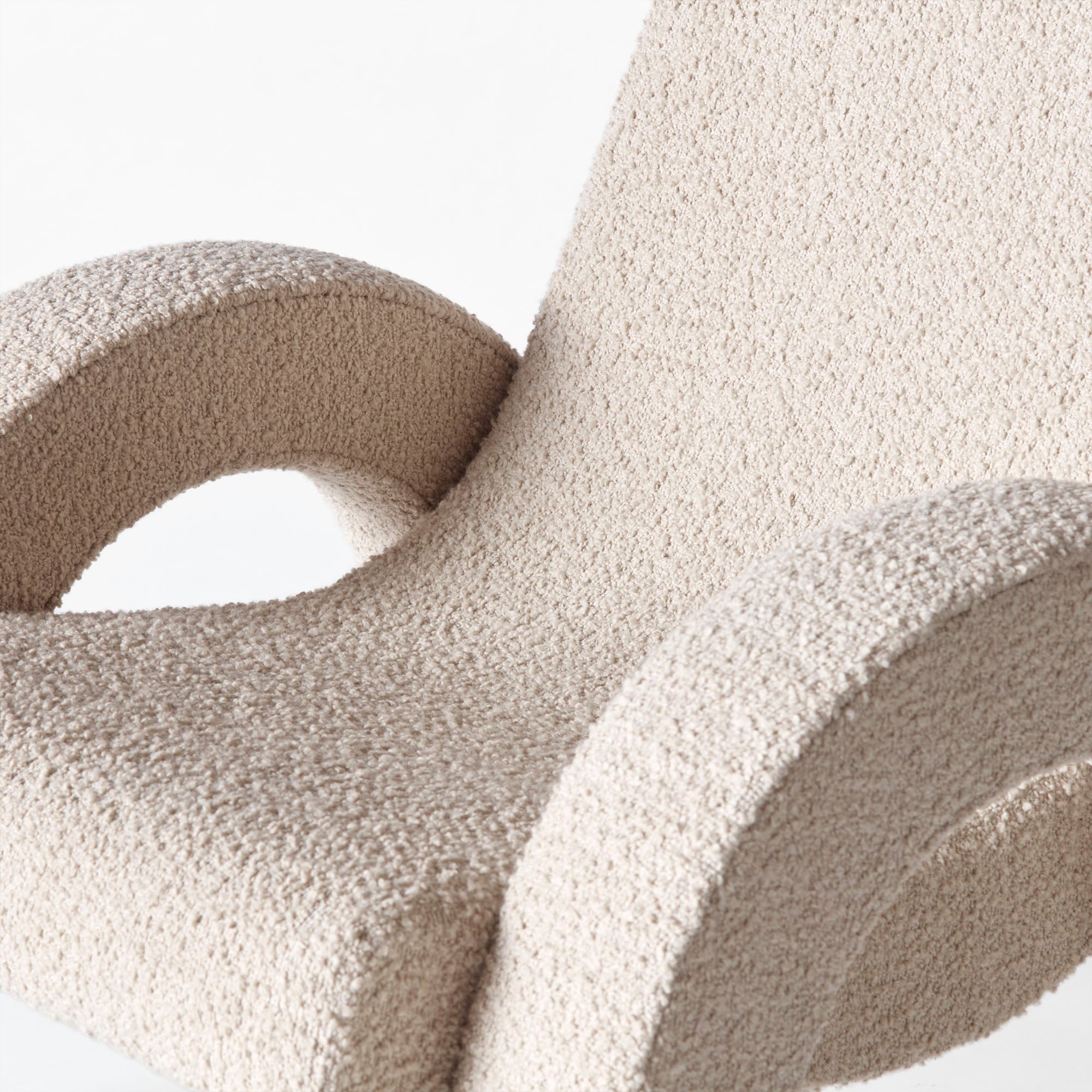 ARCO beige boucle armchair