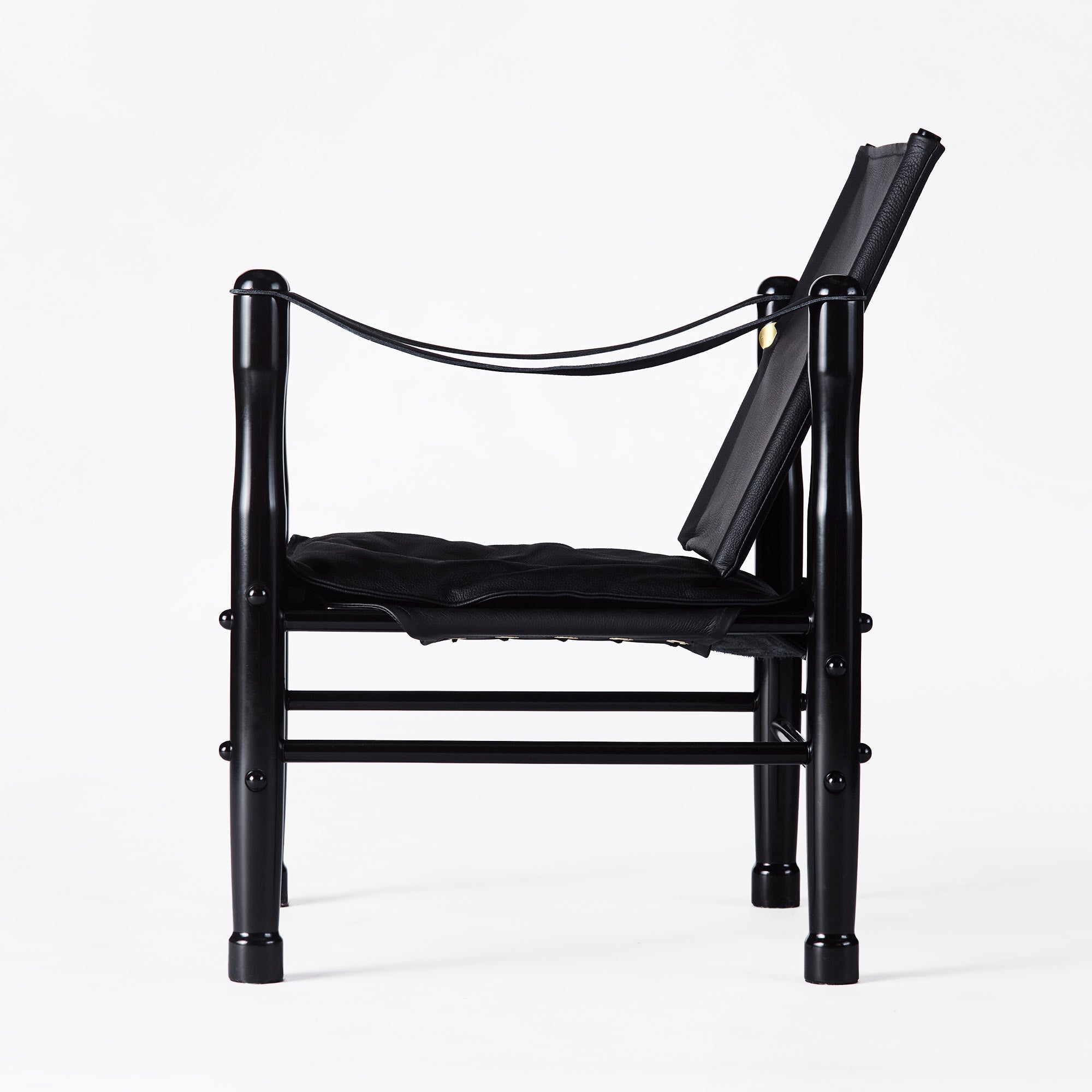 SAFARI armchair black leather