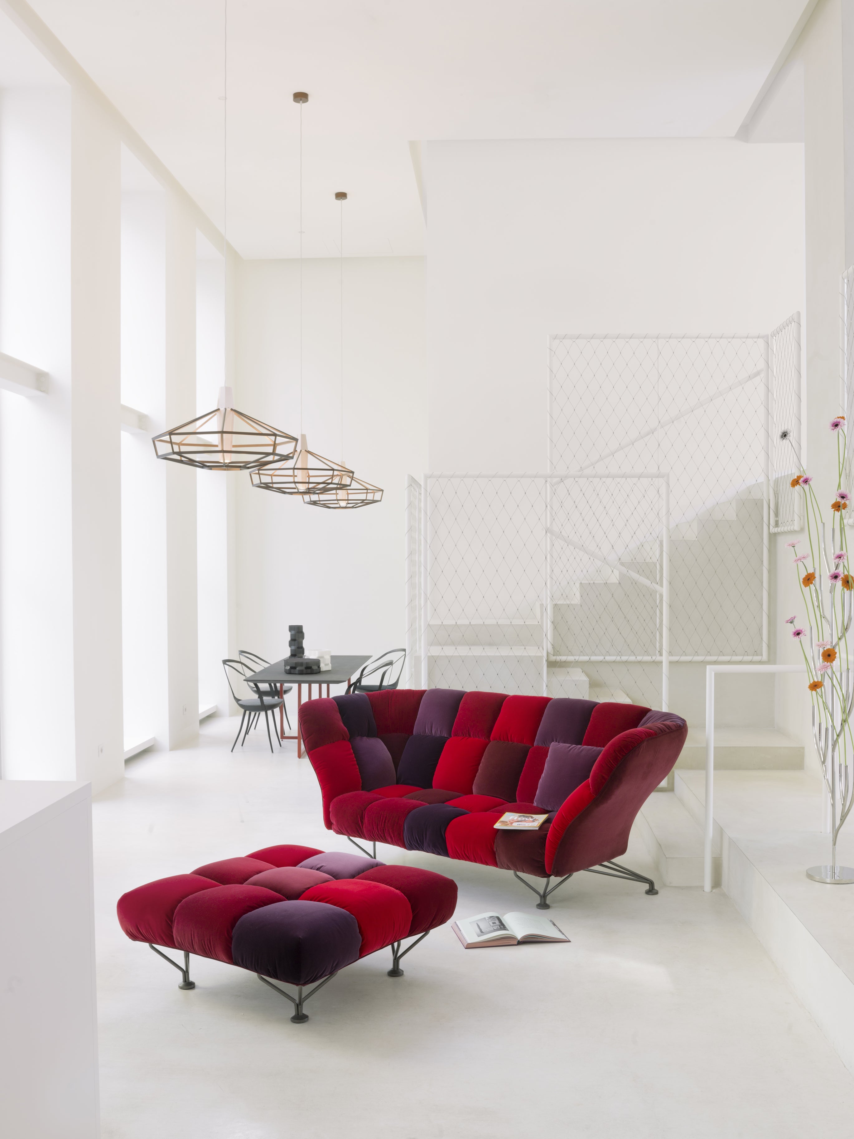 Sofa 33 Cuscini rot