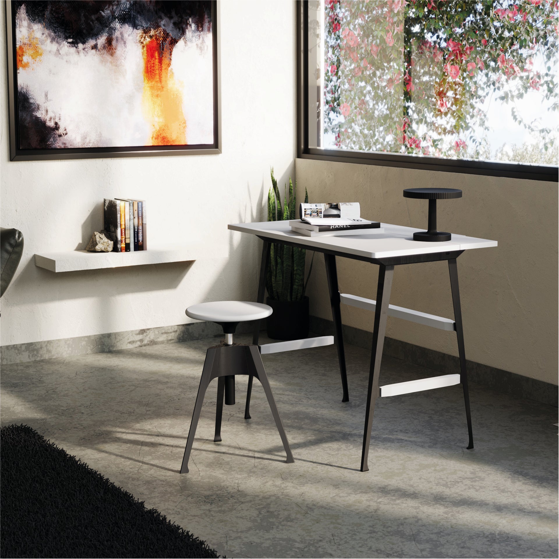 Black Portable desk