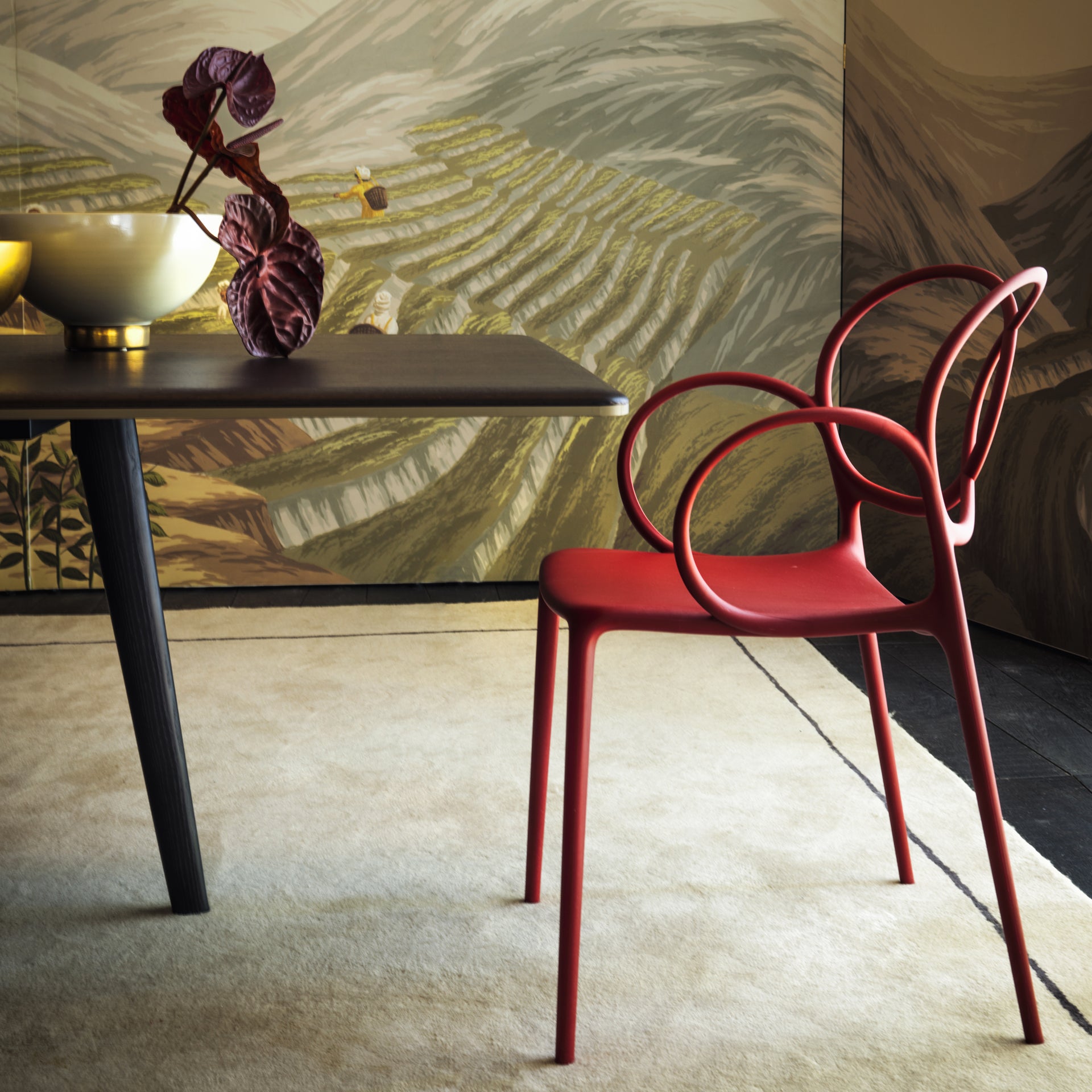 Chair with SISSI White armrests