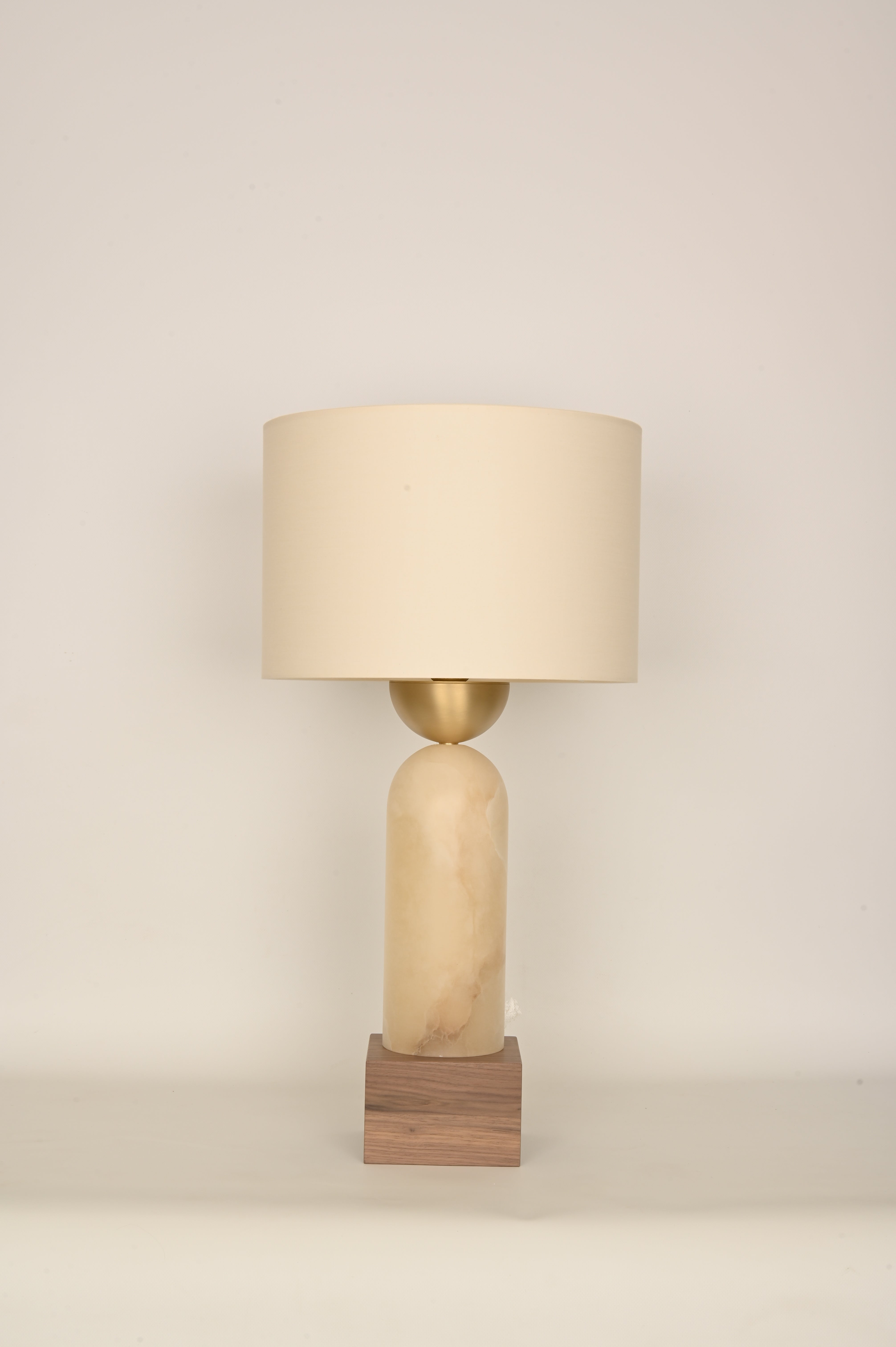 Tischlampe PEONA KELO weißer Alabaster