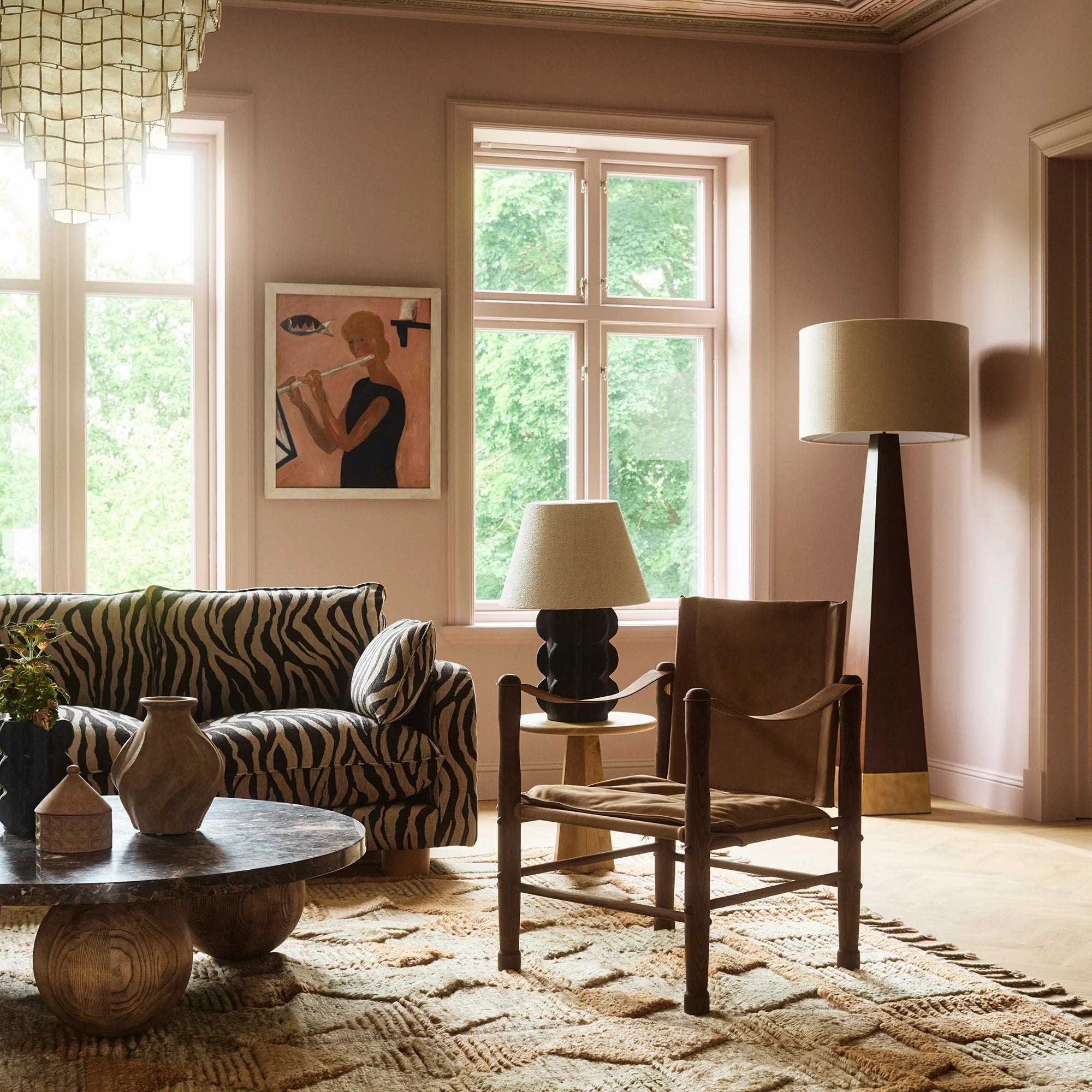 SAFARI armchair brown leather