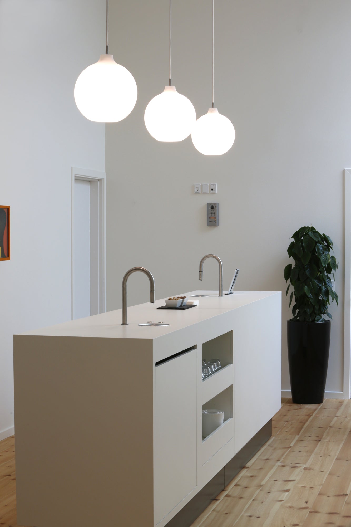 Pendelleuchte WOHLERT weißes Glas