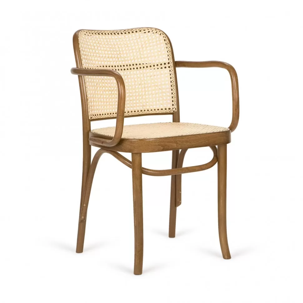 Chair with armrests B-8110 beech wood