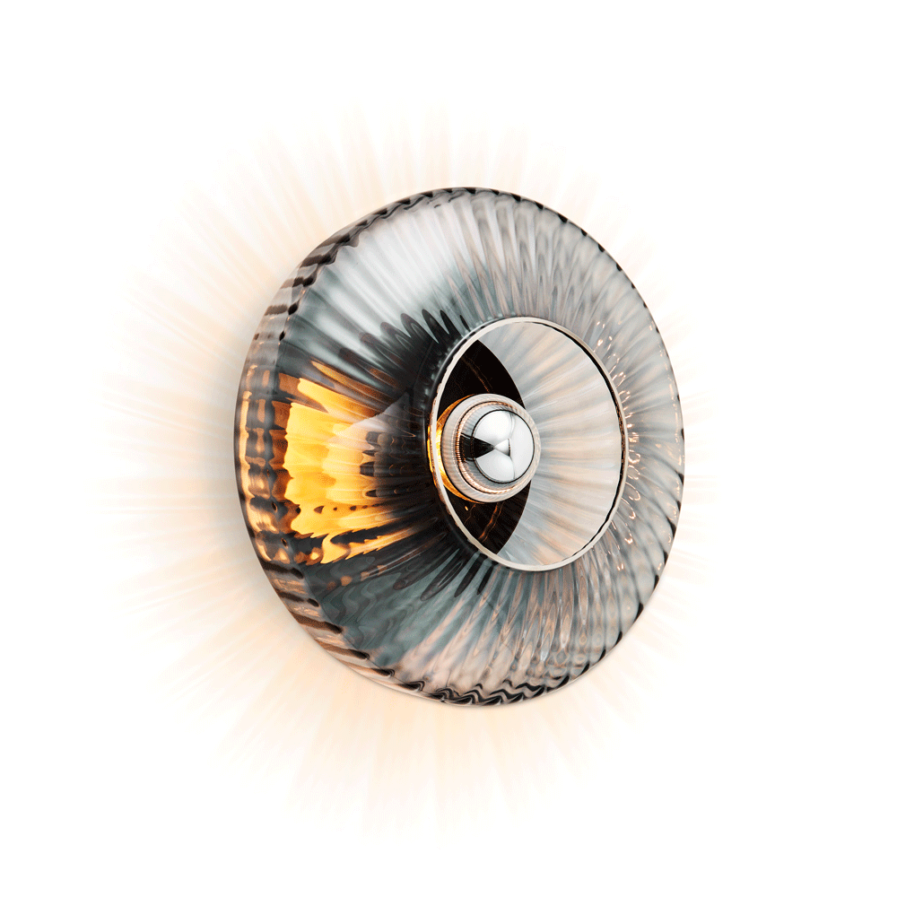 Kinkiet NEW WAVE OPTIC dymione szkło – Design By Us