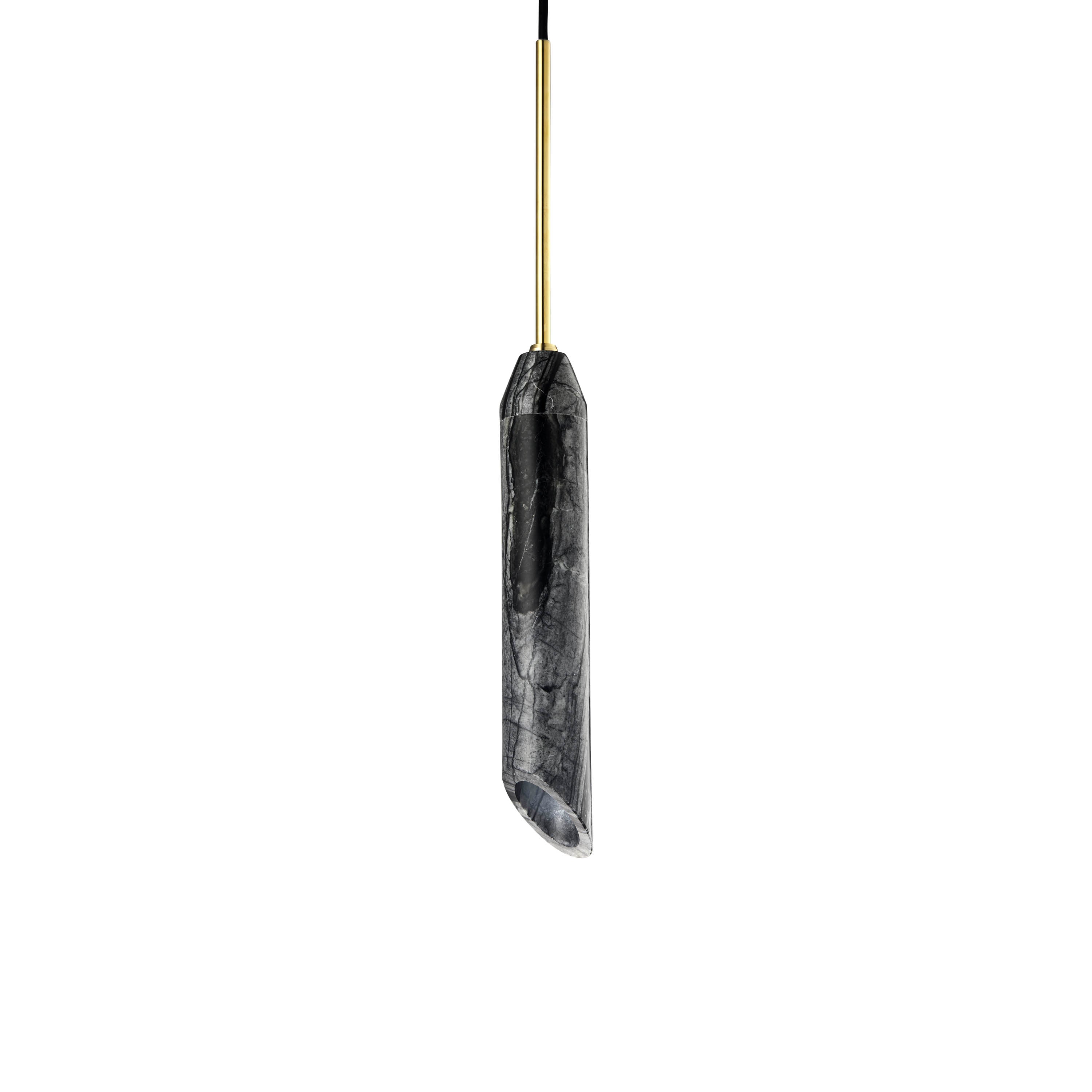 Pendelleuchte MARBLE ART schwarzer Marmor