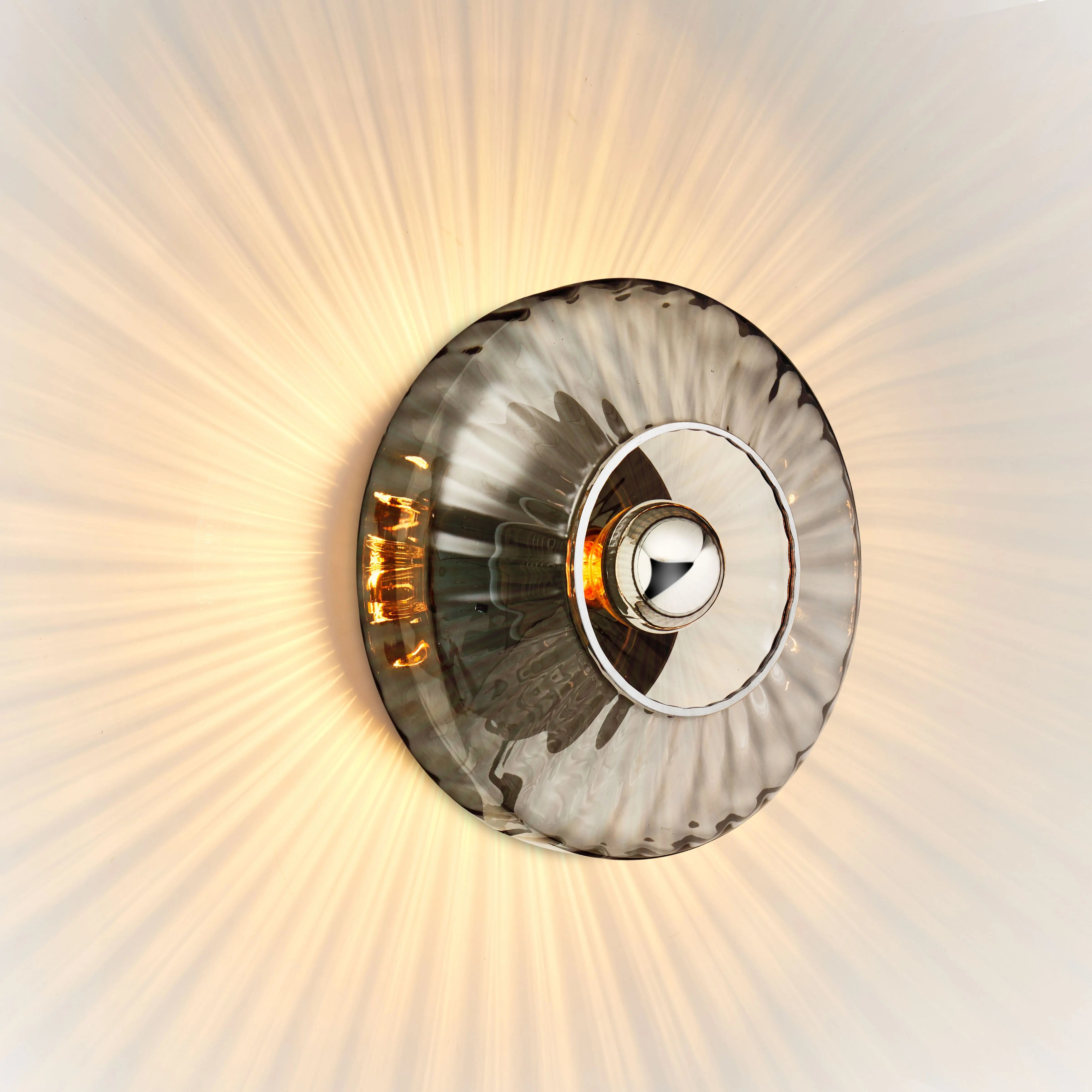 Kinkiet NEW WAVE OPTIC dymione szkło – Design By Us