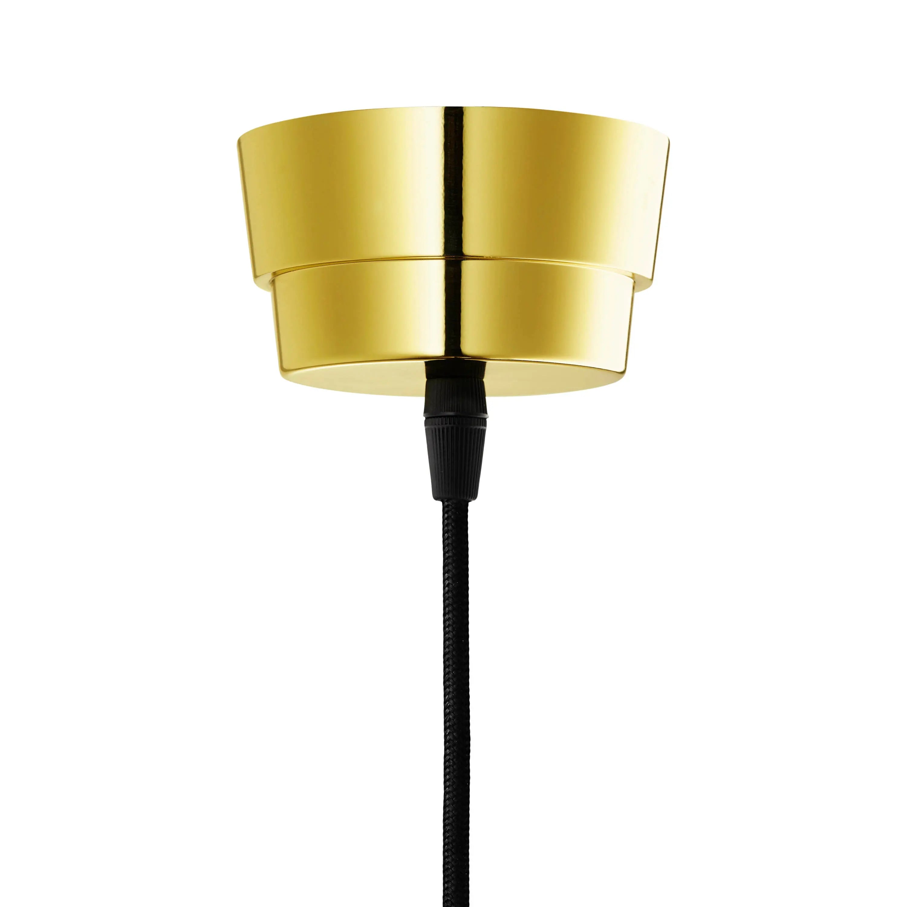 Lampa wisząca NEW WAVE OPTIC różowe szkło ze złotym wykończeniem – Design By Us