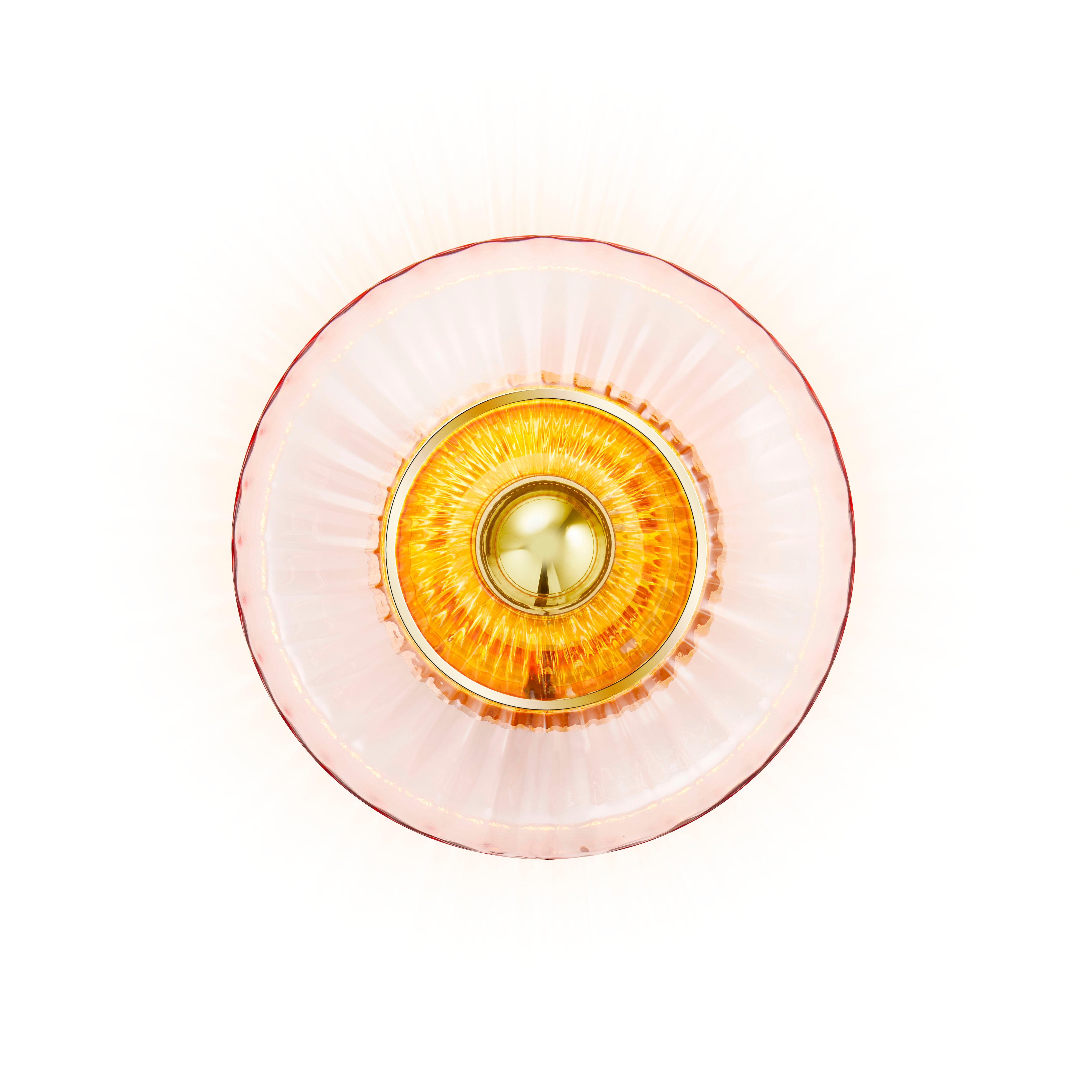 NEW WAVE OPTIC wall lamp pink glass