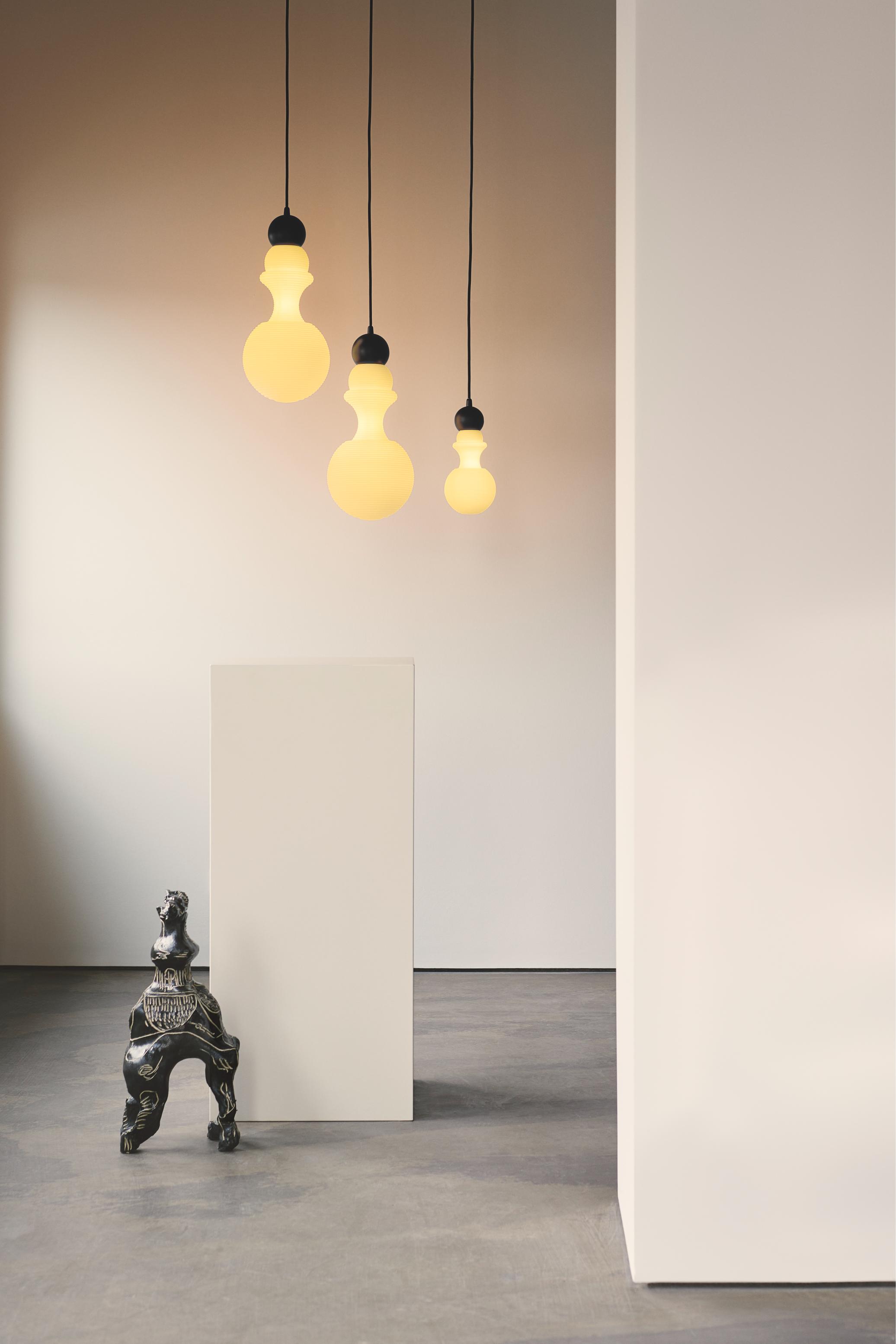Lampa wisząca PARIS 1920 biały z czarnym wykończeniem