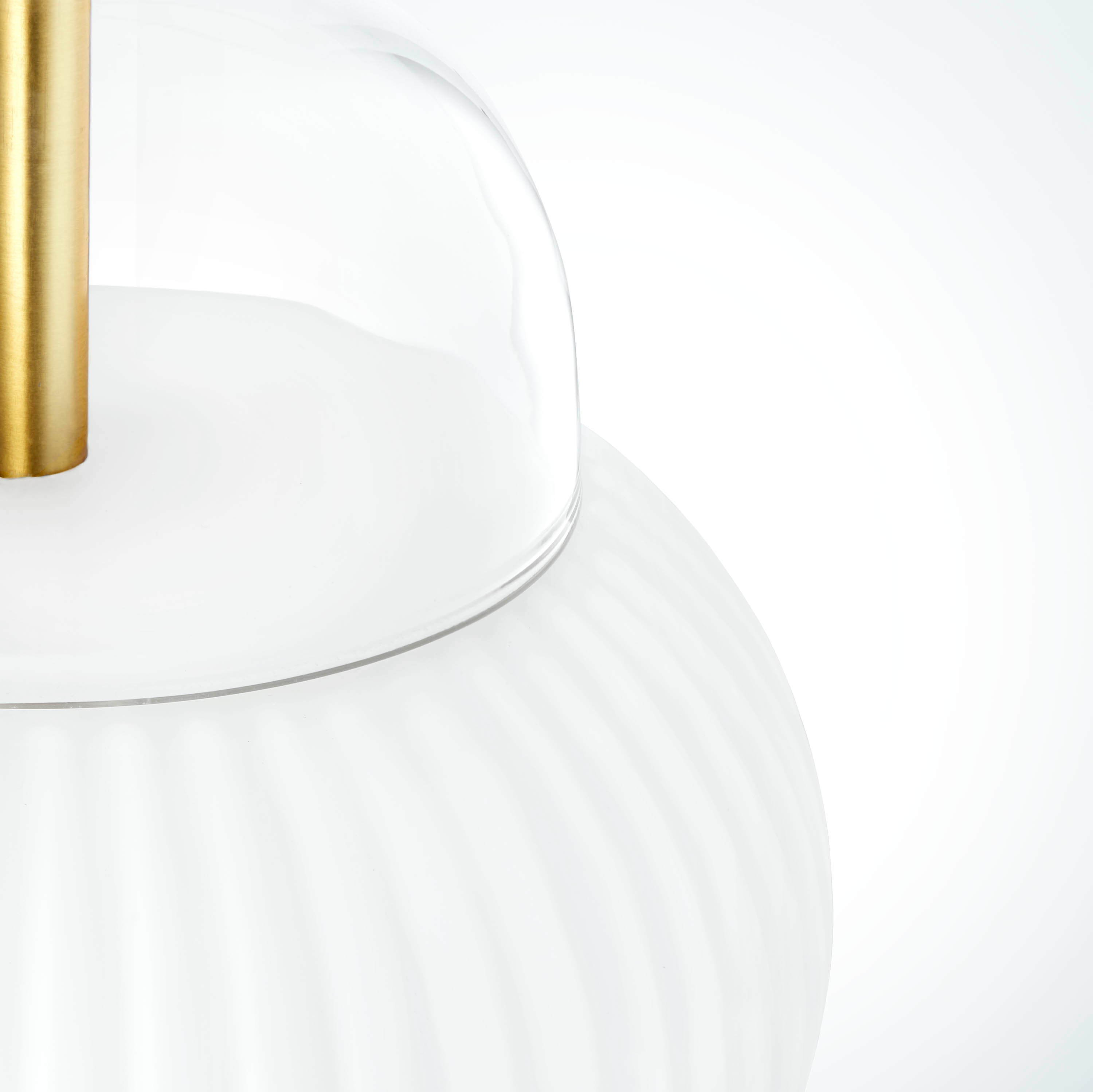 Pendelleuchte SHAHIN weiß mit Gold