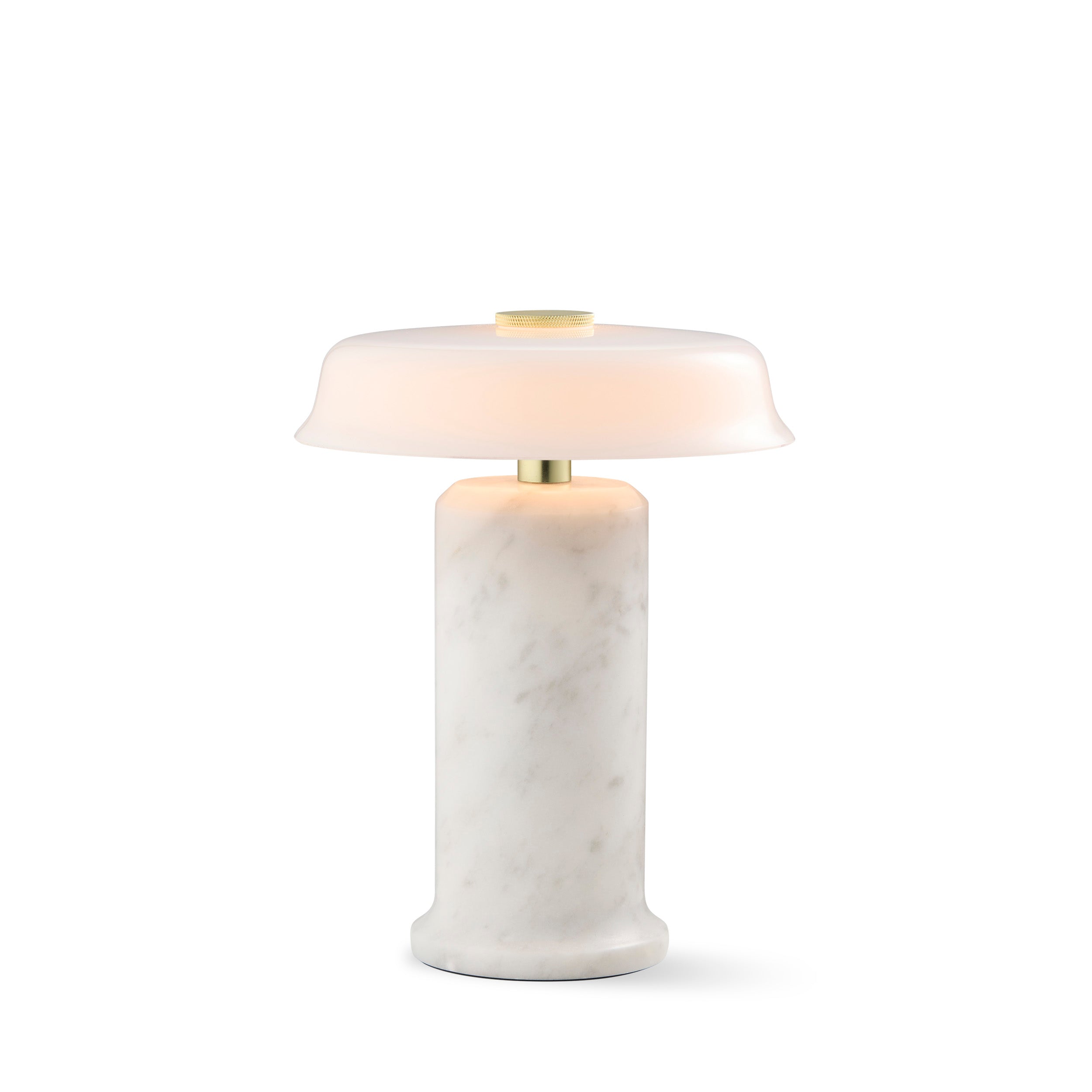 Lampa przenośna TRIP NO. 2 biały marmur z mlecznobiałym szkłem