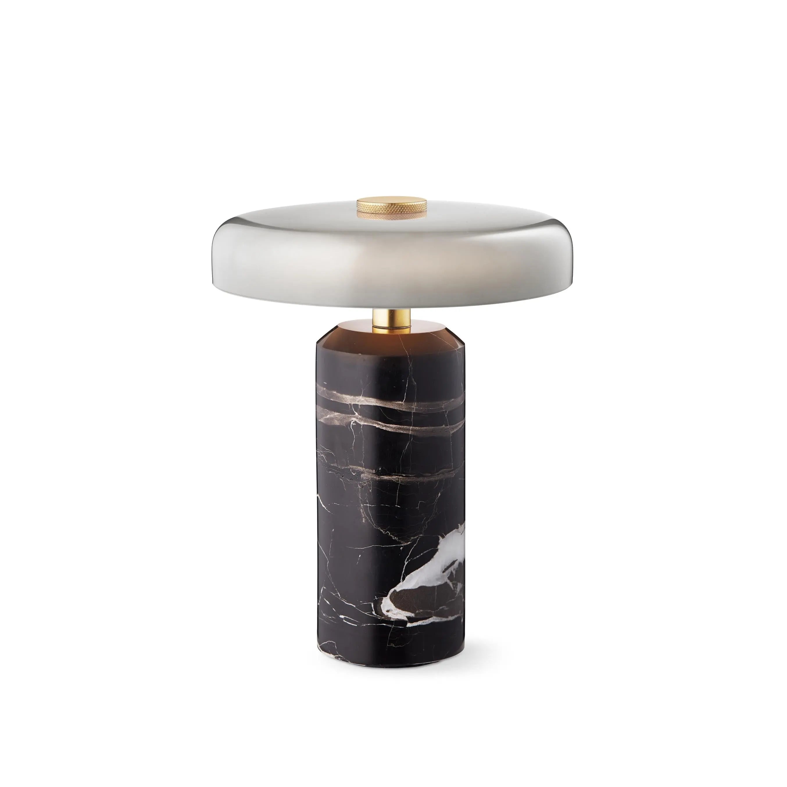 Lampa przenośna TRIP szary marmur z dymionym szkłem – Design By Us
