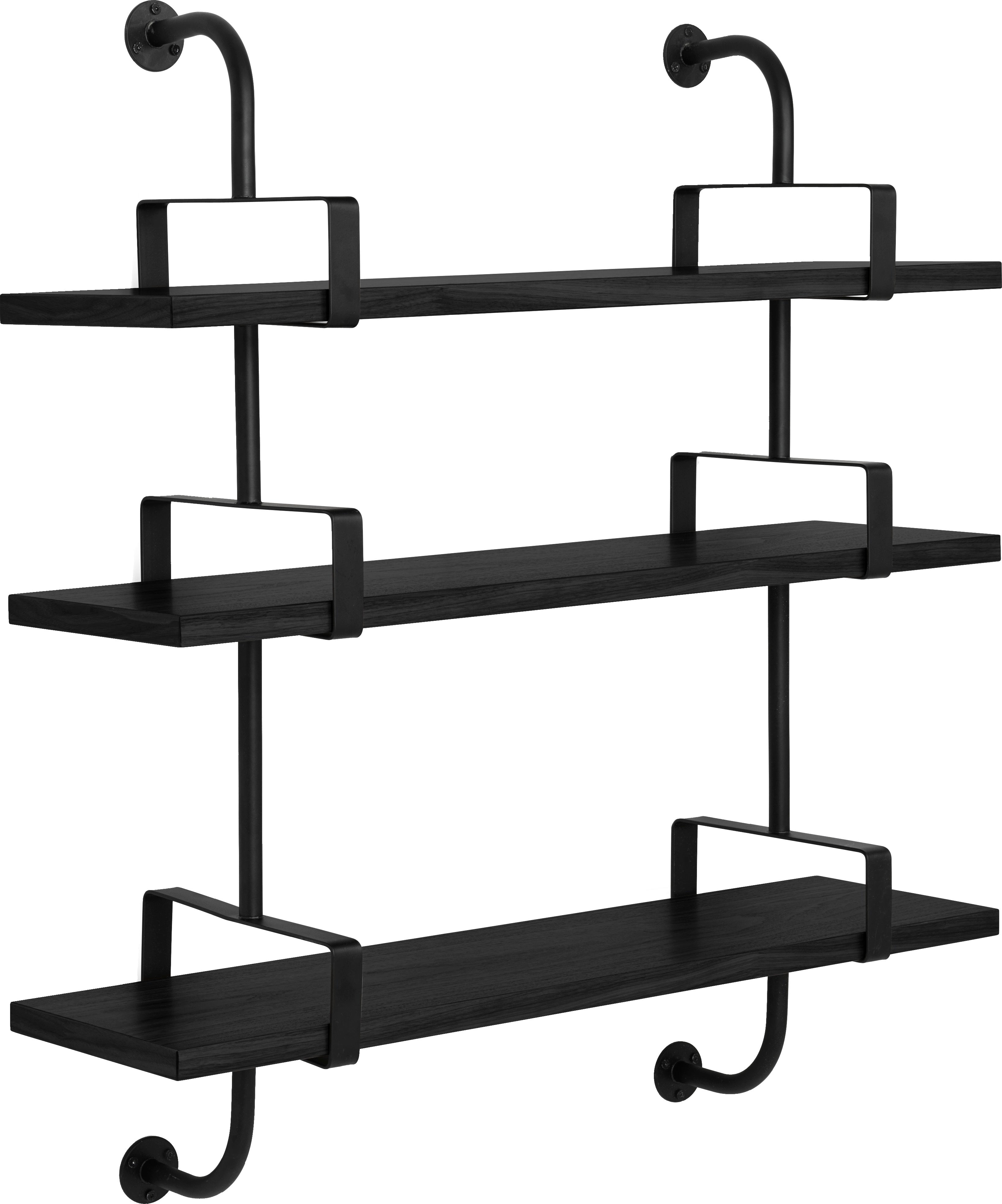 DEMON shelf black ash wood