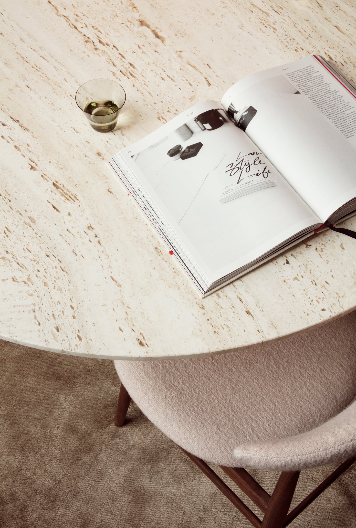 Tisch EPIC creme Travertin
