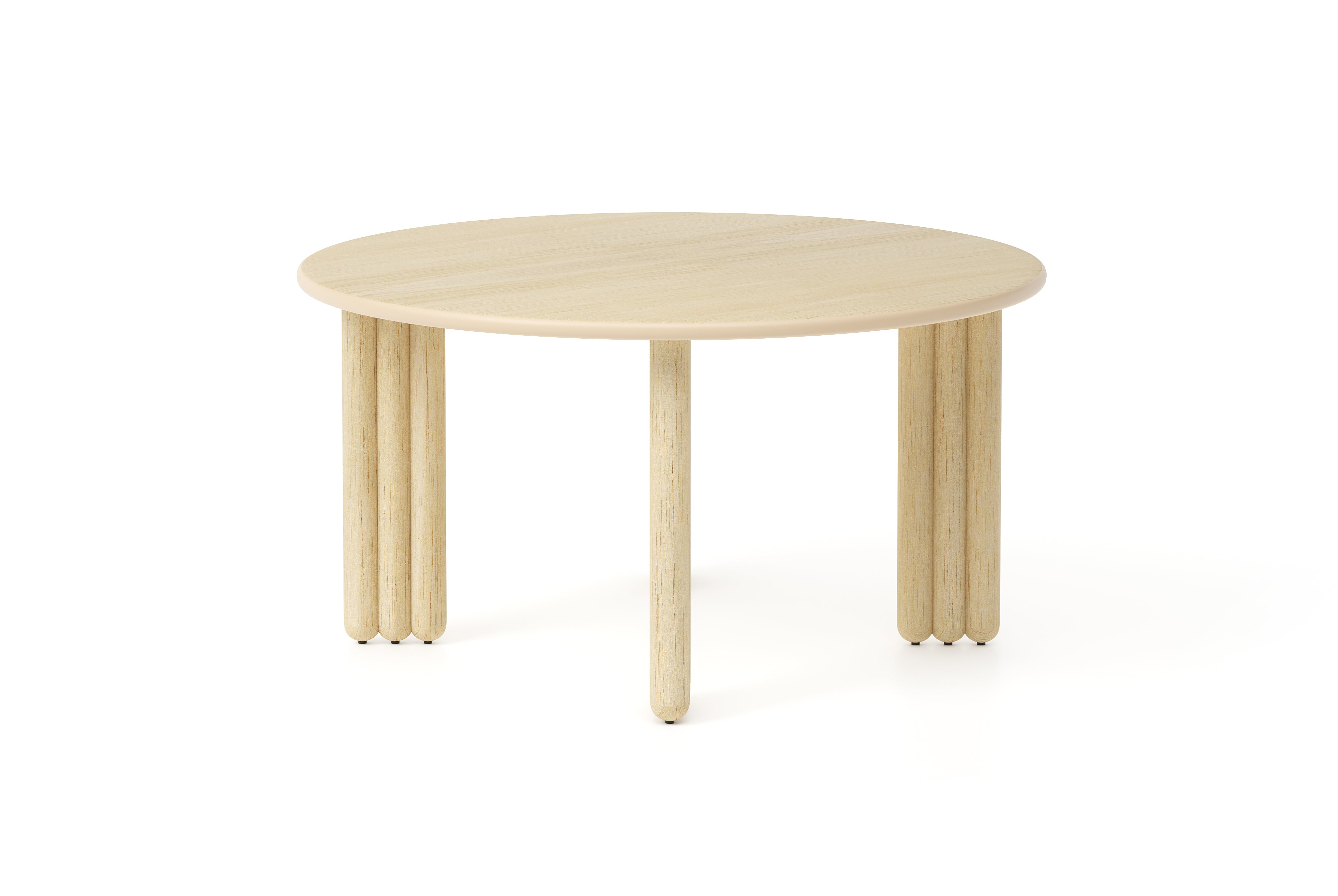 Runder Tisch FLOCK aus natürlichem Eschenholz