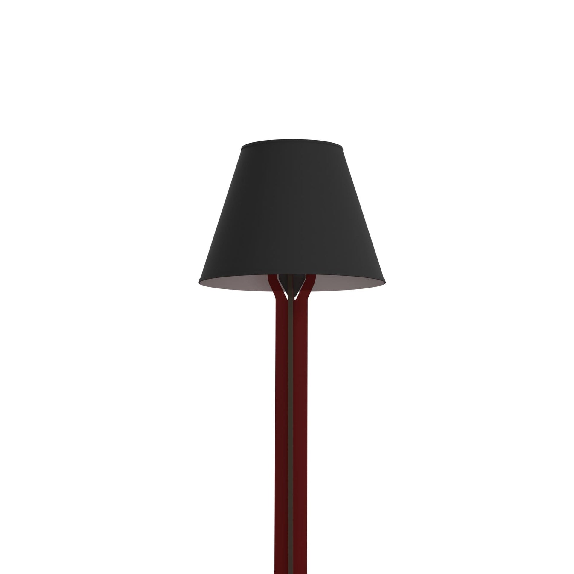 Konsole mit Lampe DIVA LUCIA in Bordeauxrot