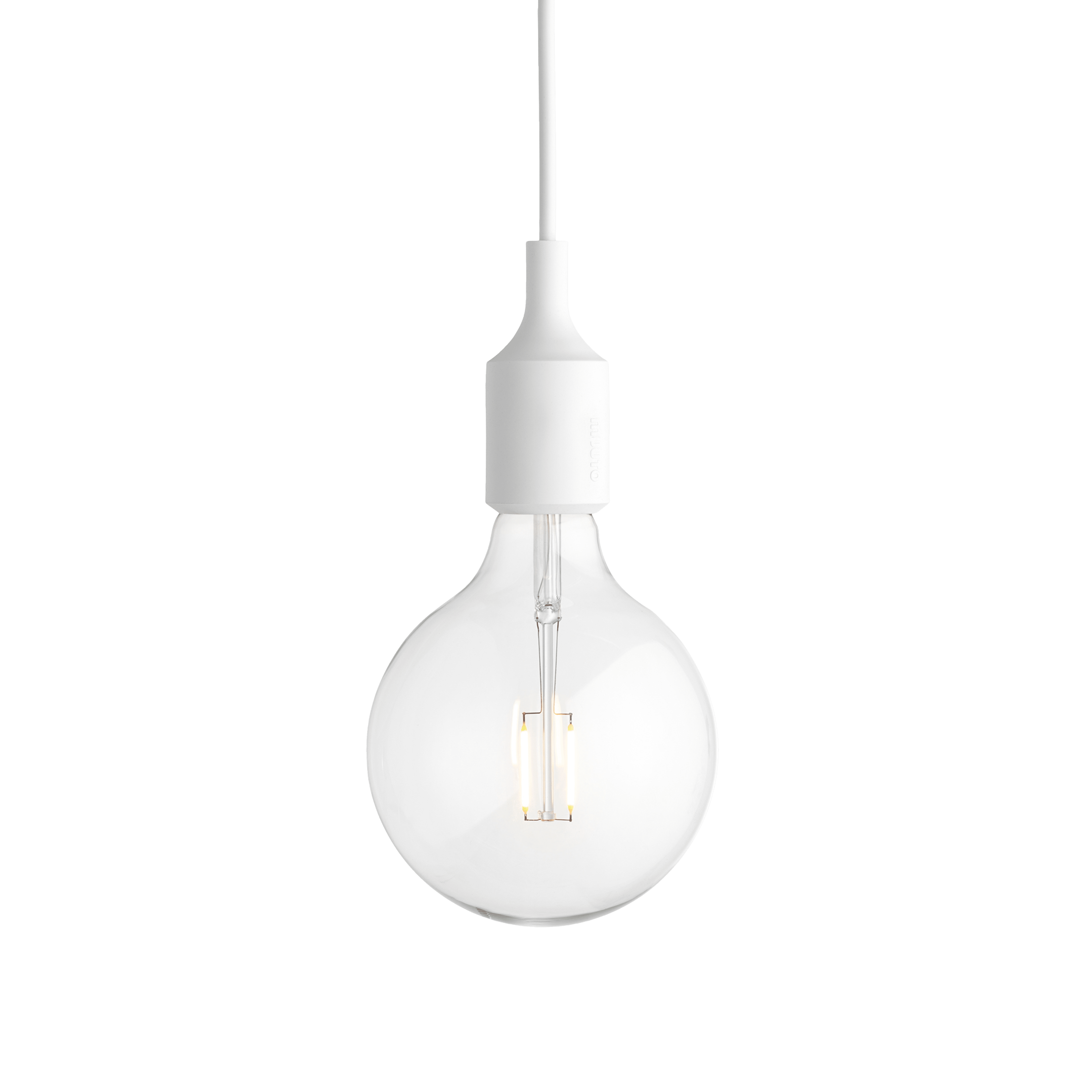 Lampa wisząca E27 biały