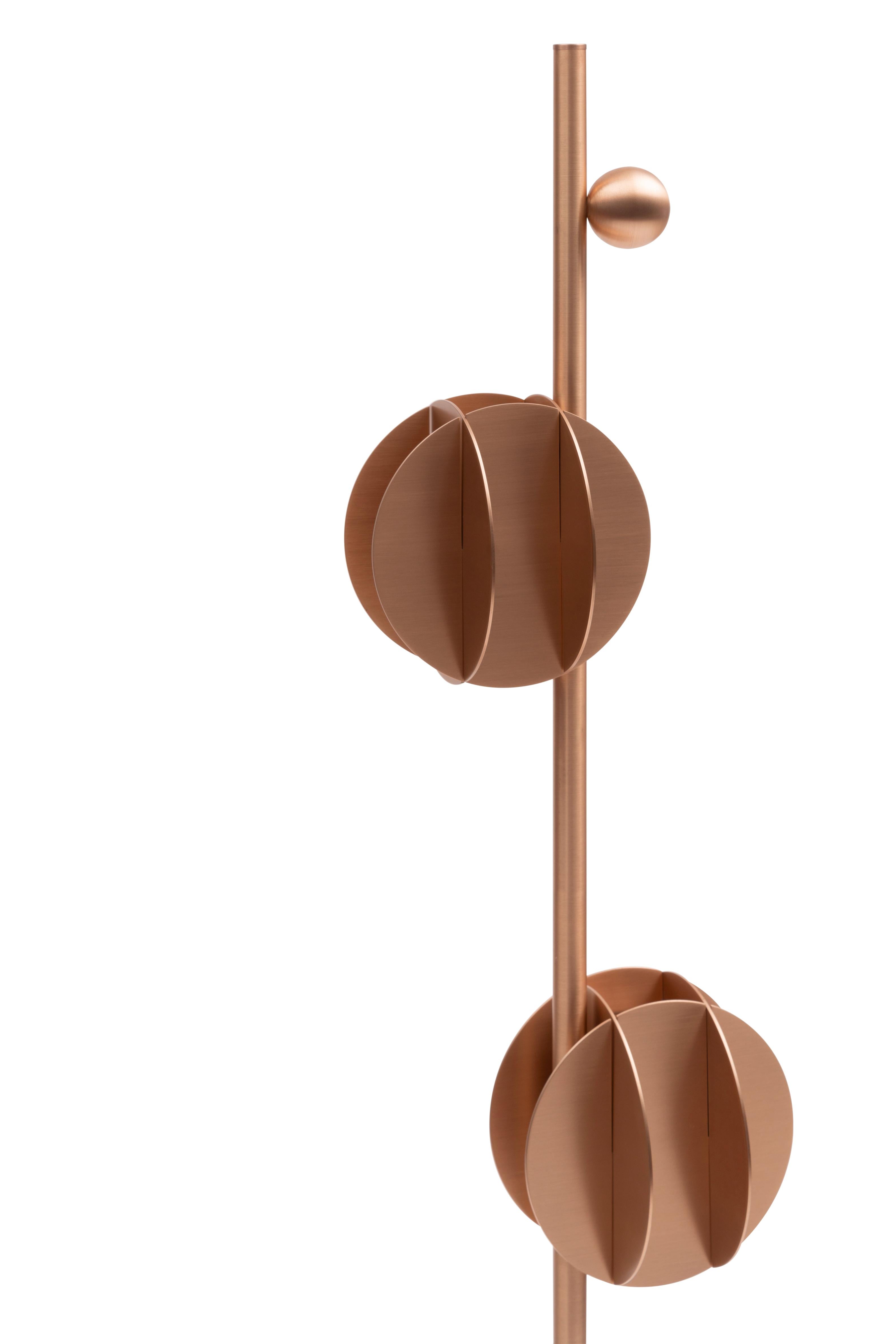 EL copper floor lamp