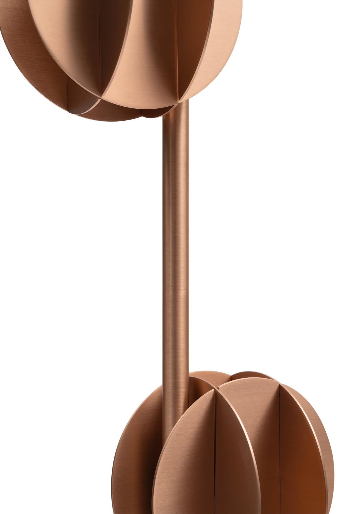 EL copper floor lamp
