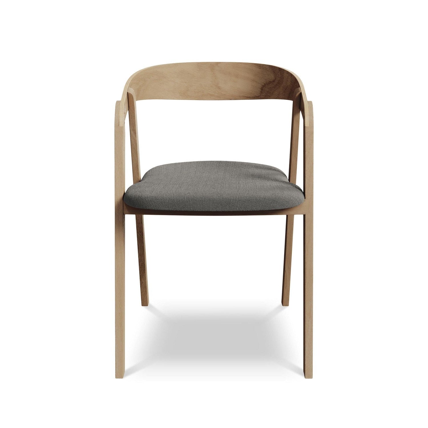 ERIKA Chair in Dark Gray with Beech Base