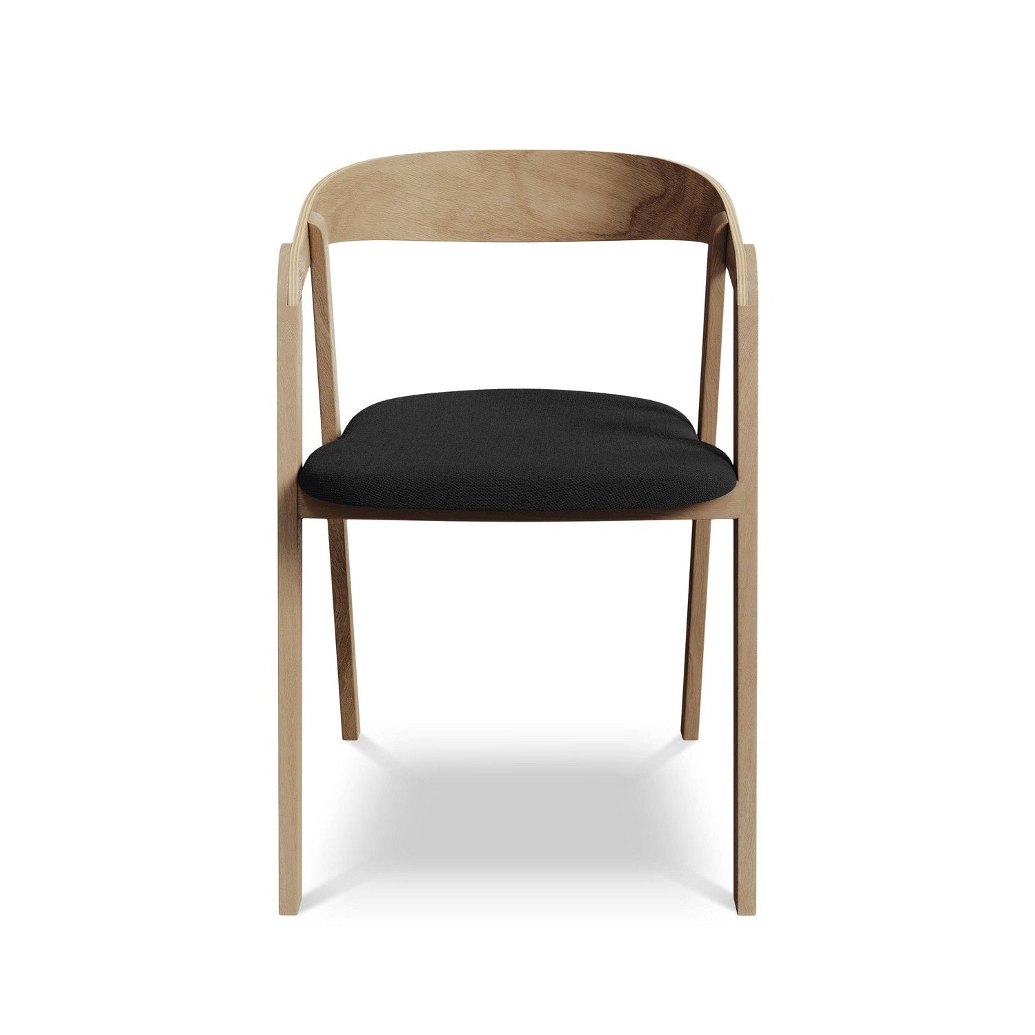 ERIKA Chair in Black with Beech Base