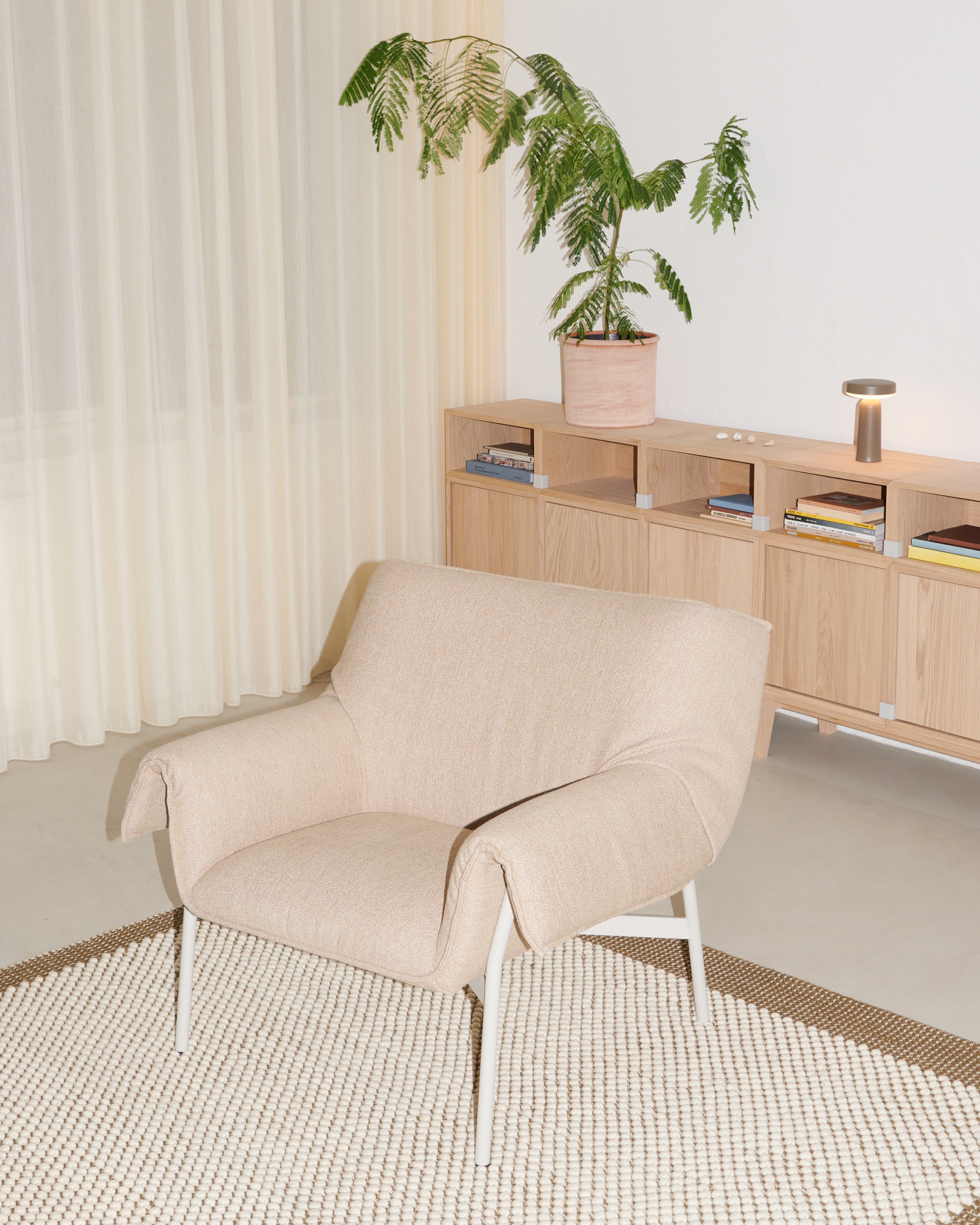 Teppich PEBBLE grün mit beige