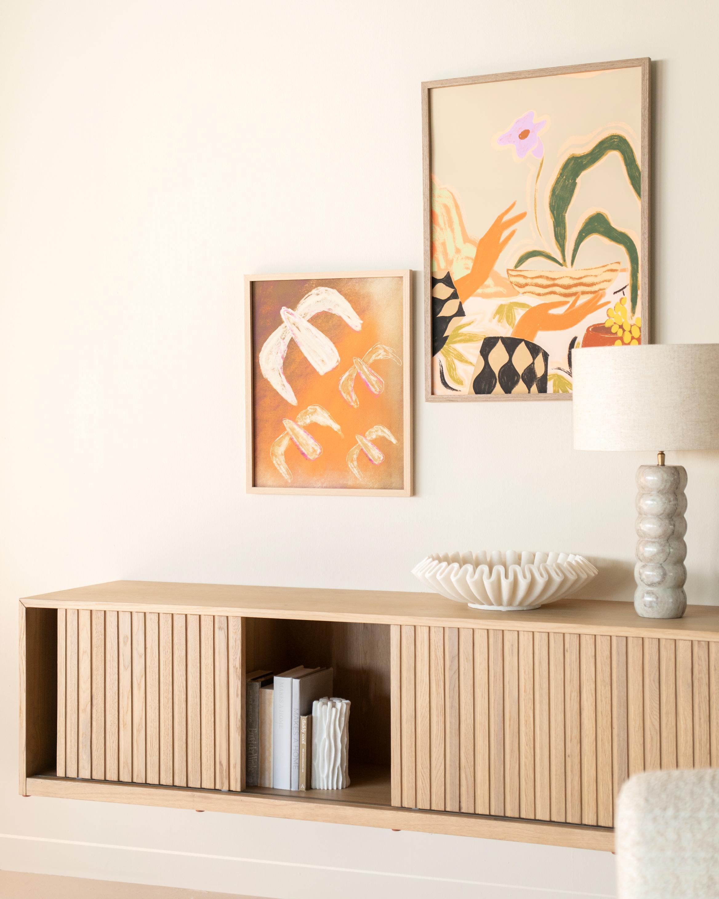 MILO RTV Cabinet Oak Wood