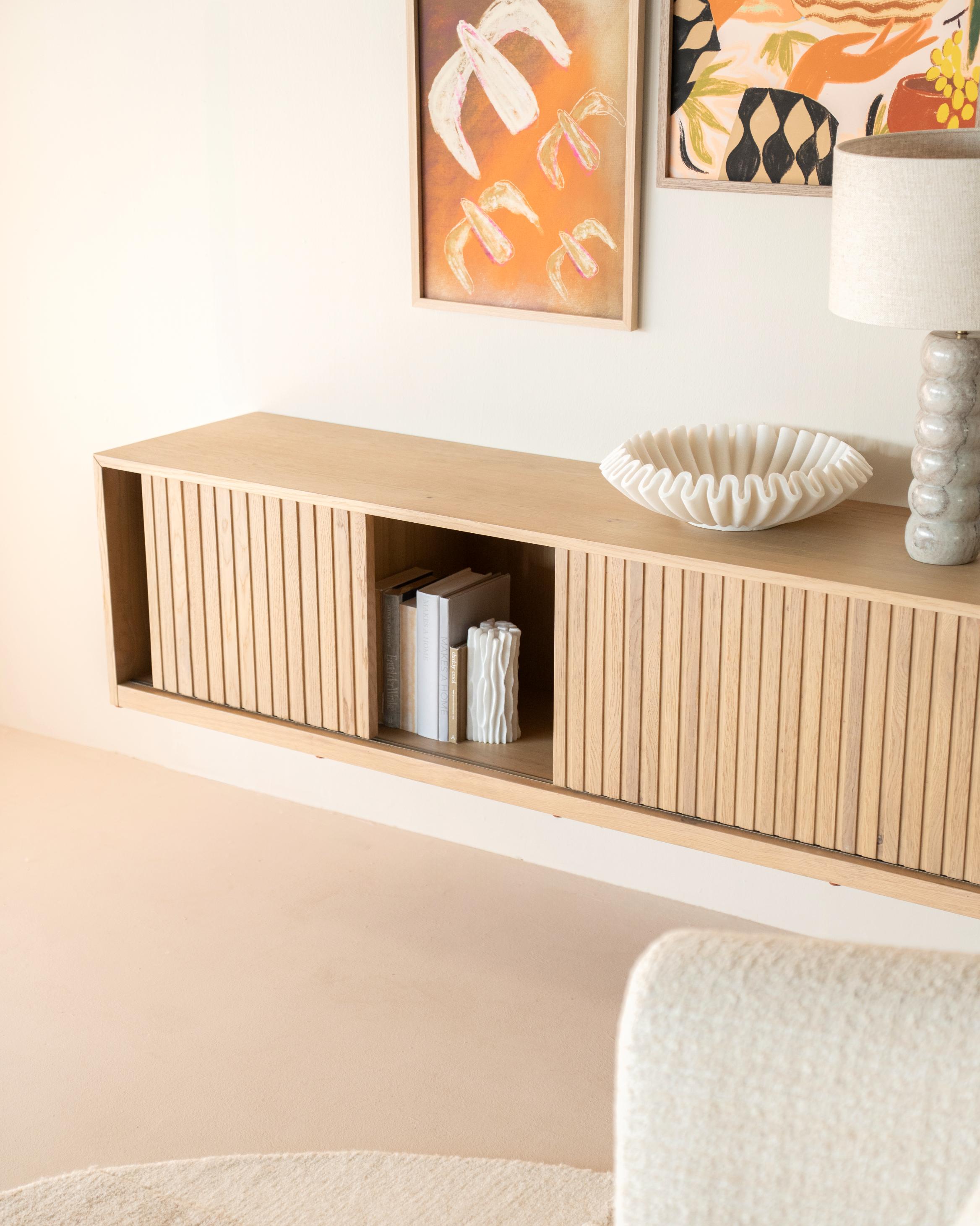 MILO RTV Cabinet Oak Wood