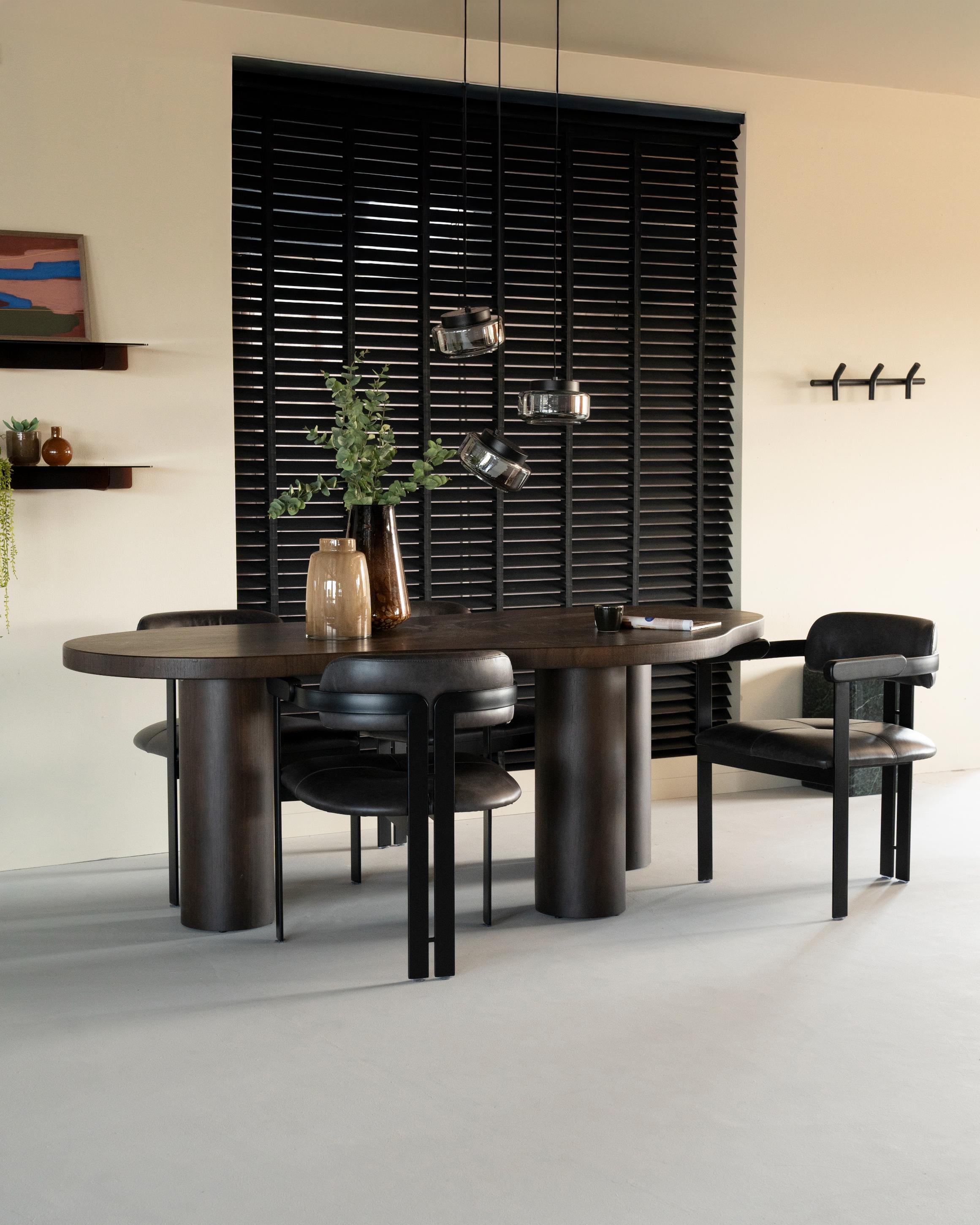 BOBBIE Table Dark Walnut Veneer