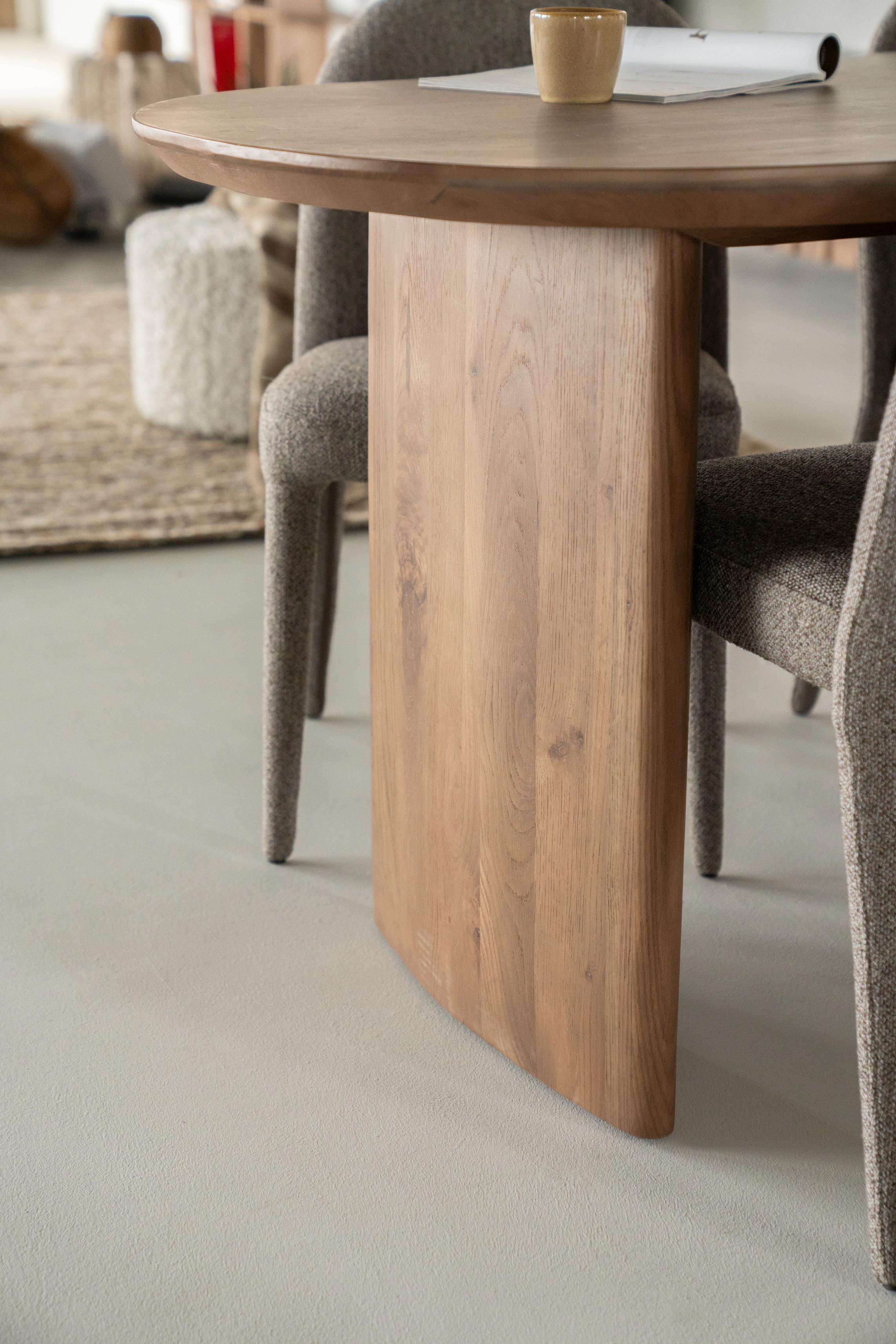 Oval table DEX dark oak wood