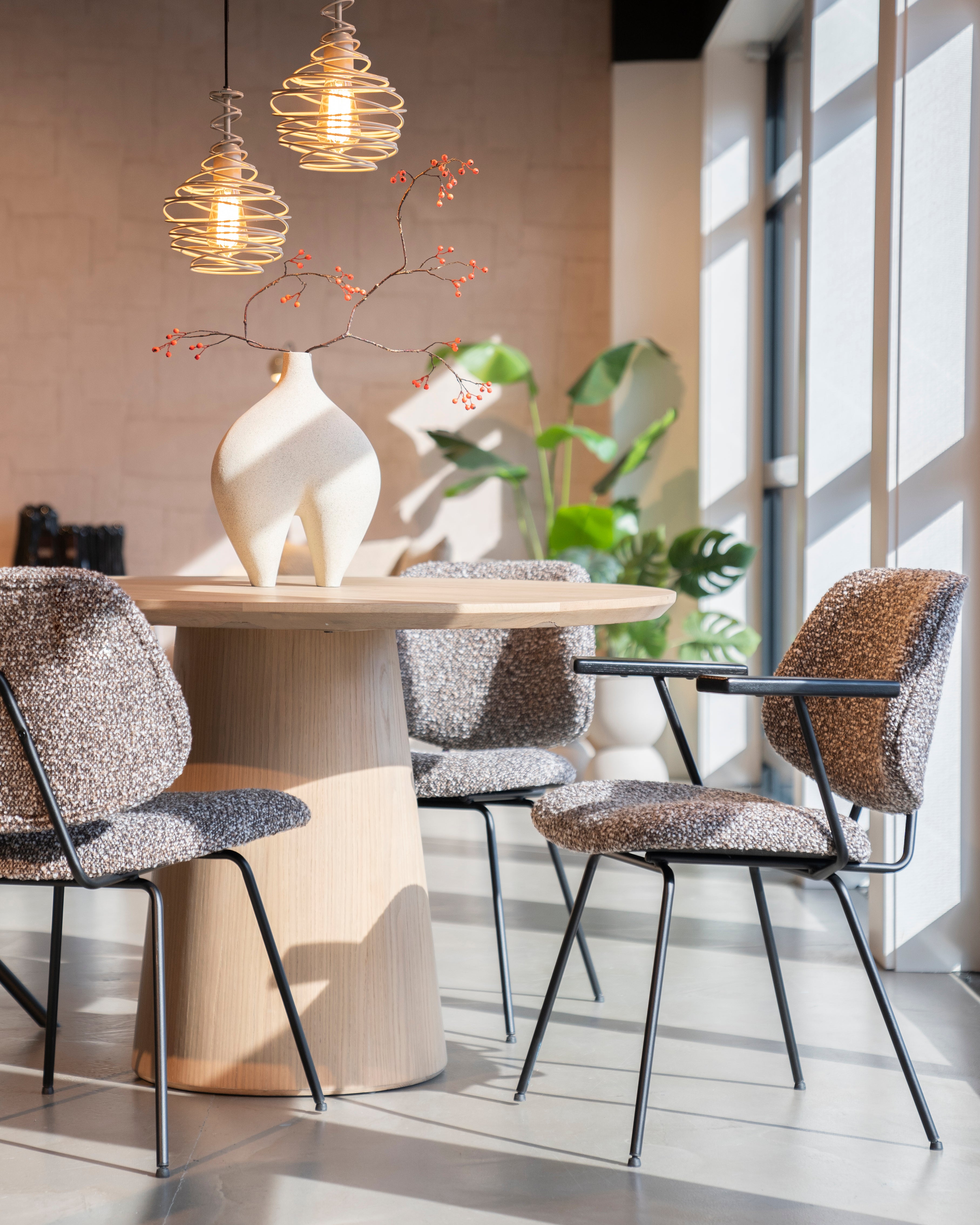 Round Table NOLA Oak Veneer