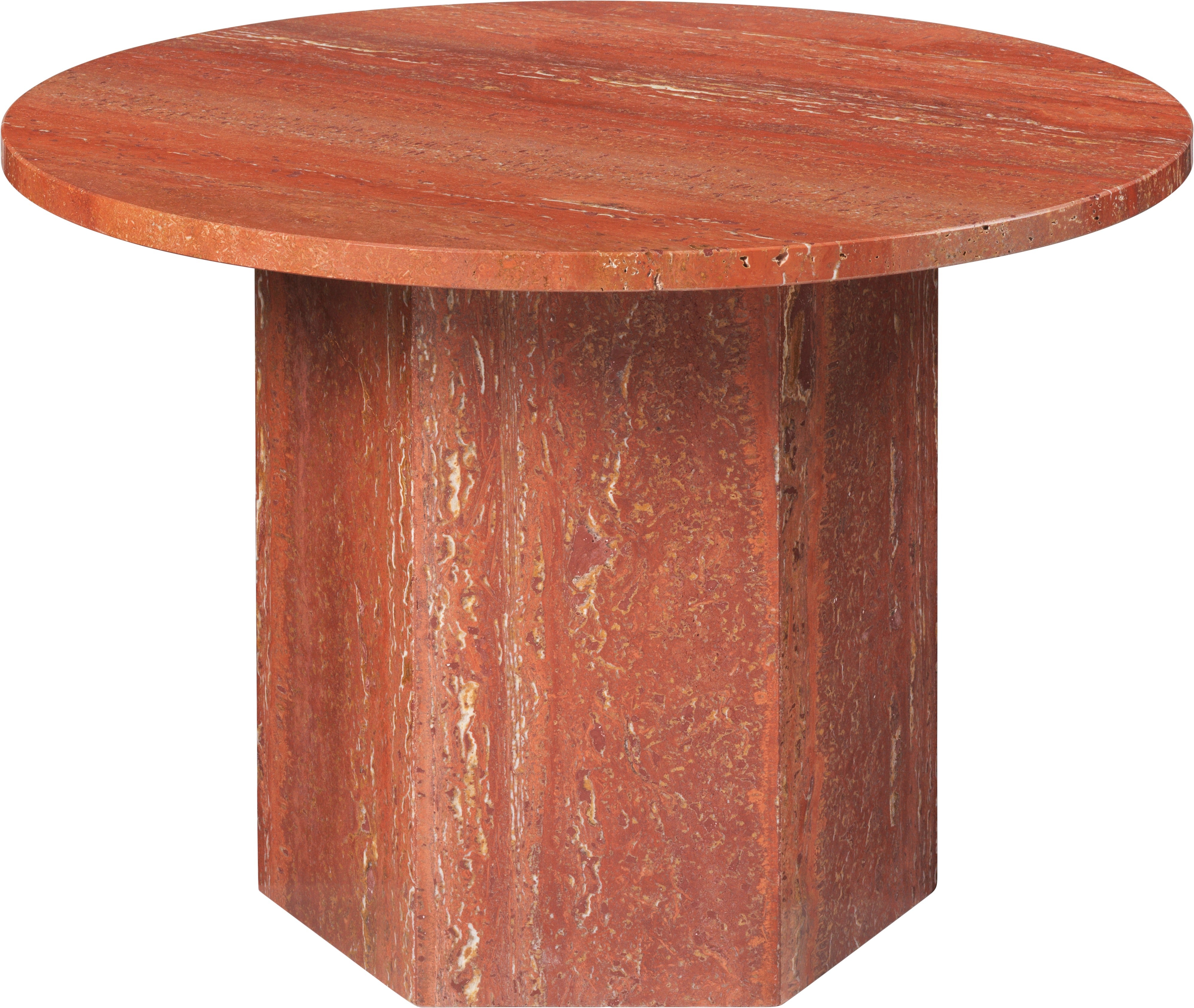 EPIC coffee table red travertine