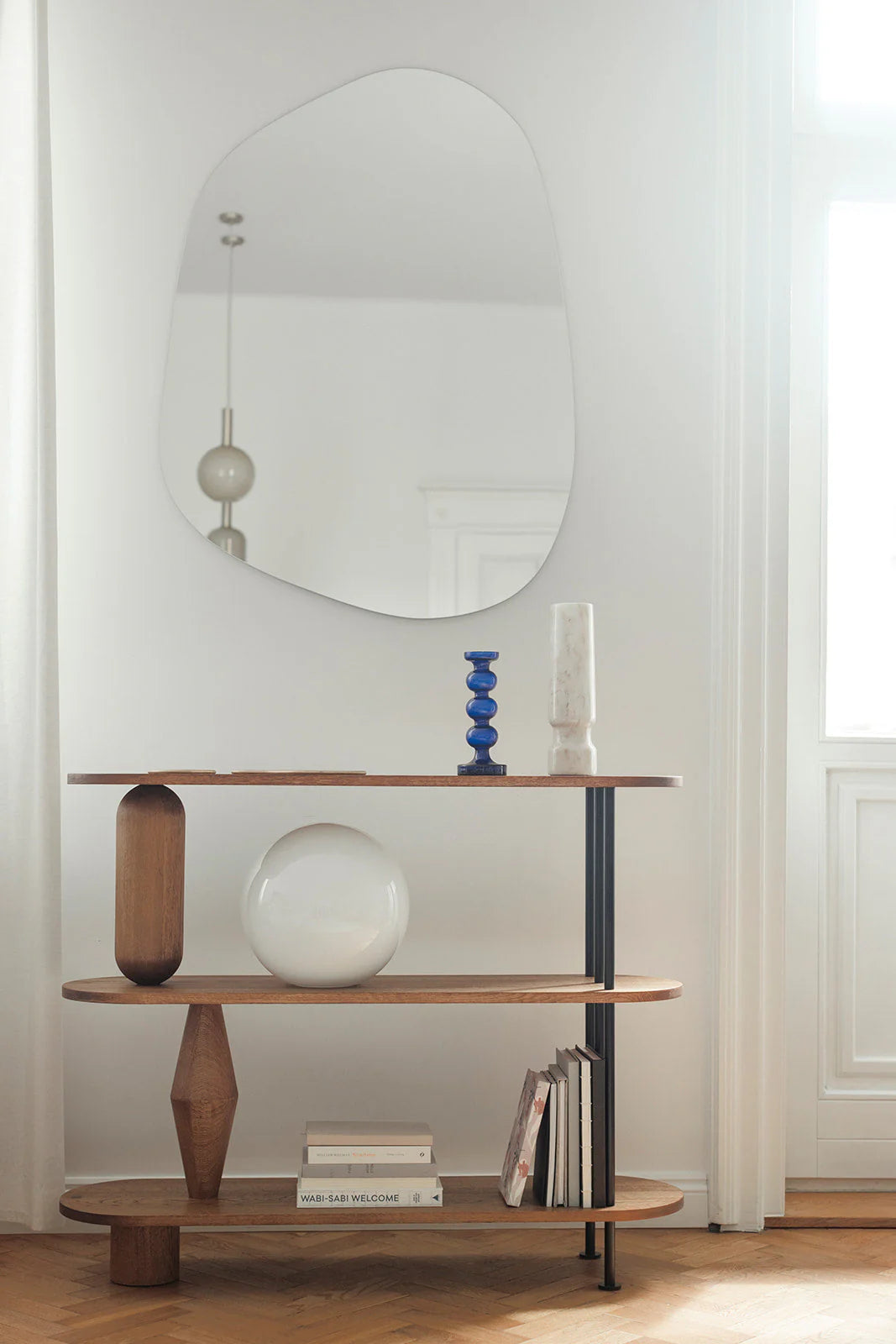 Regal VAZOO aus gebleichtem Eichenholz