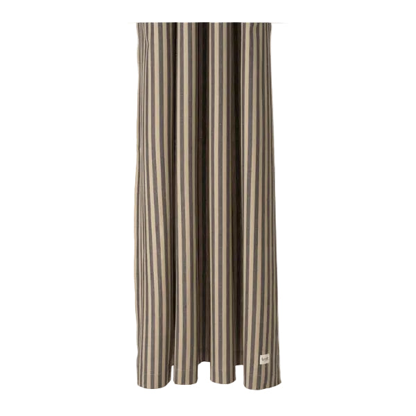 Duschvorhang CHAMBRAY grau mit beige