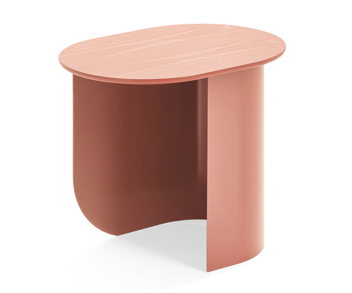PLATEAU Salmon Side Table