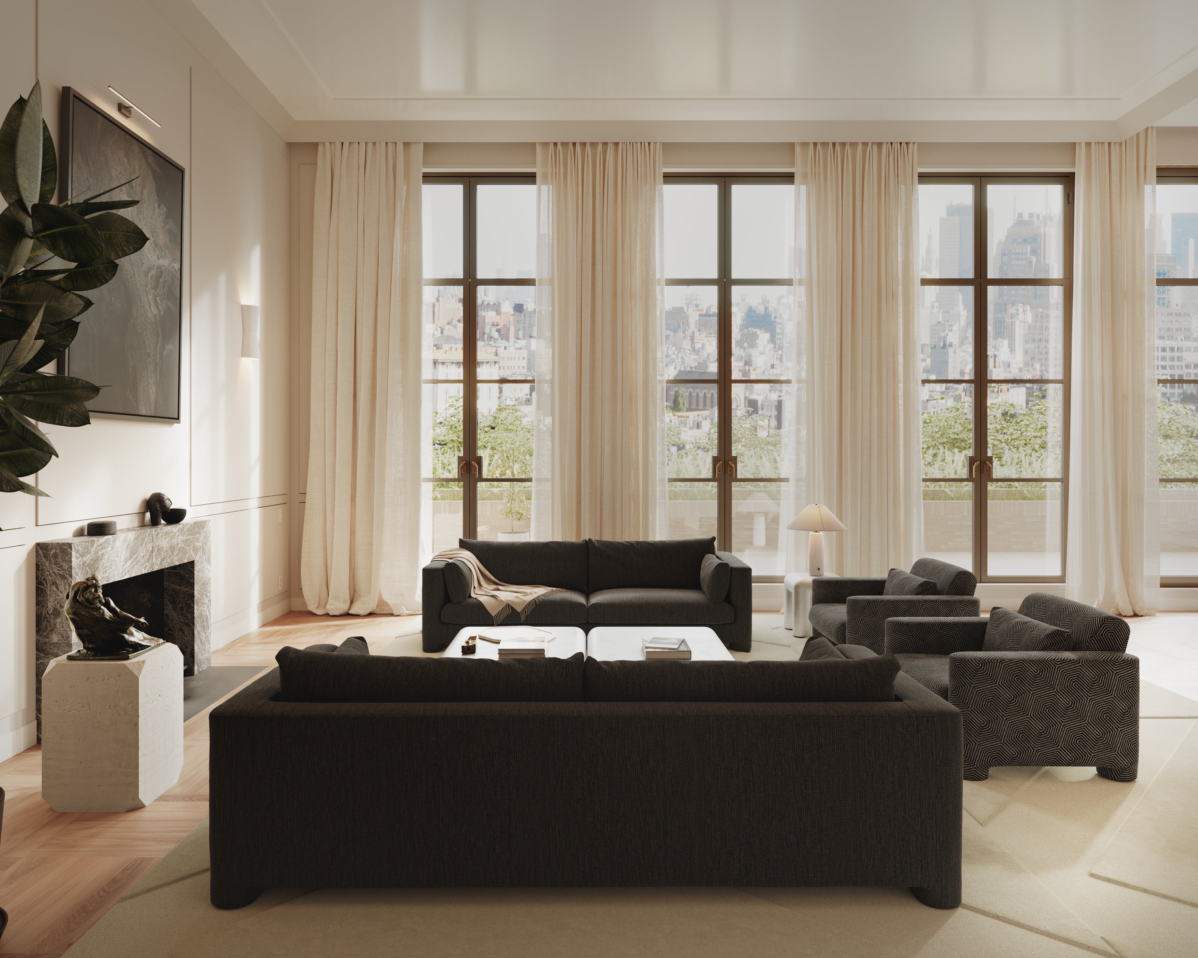 Tischlampe BATON beige