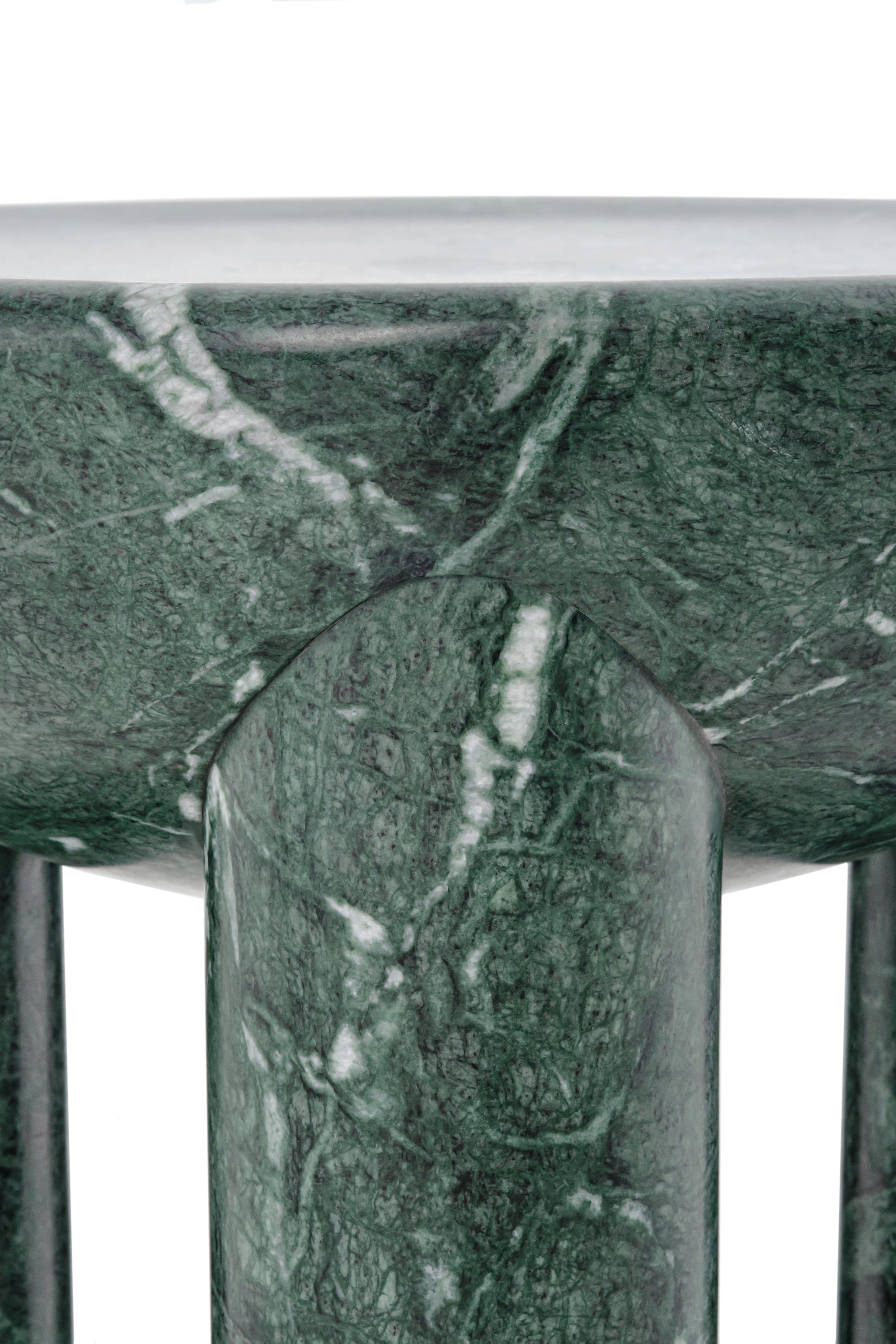 Kaffeetisch FREYJA 3 - NUMMERIERTE EDITION grüner Marmor
