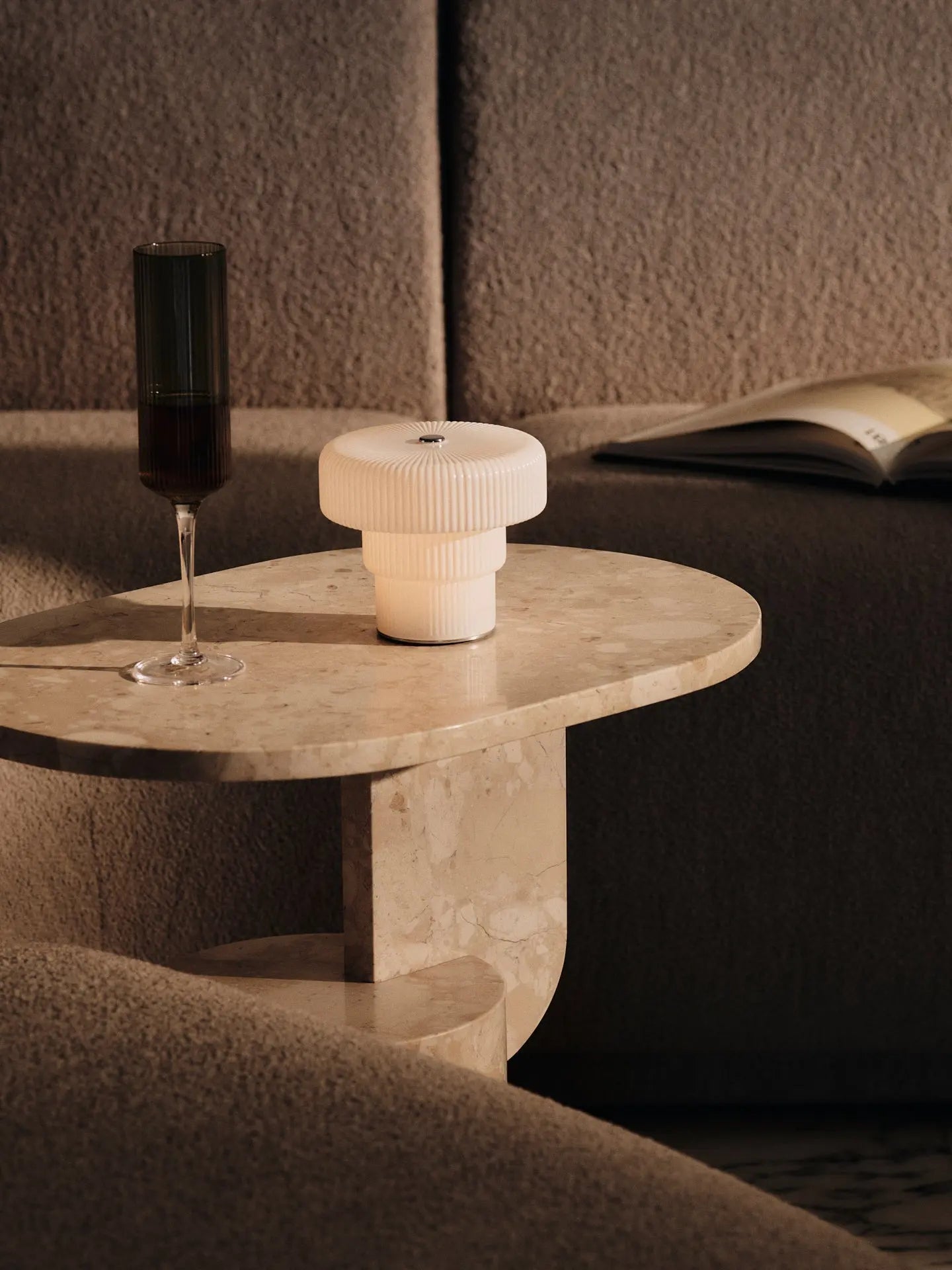 Tragbare Lampe RIPPLE weiß