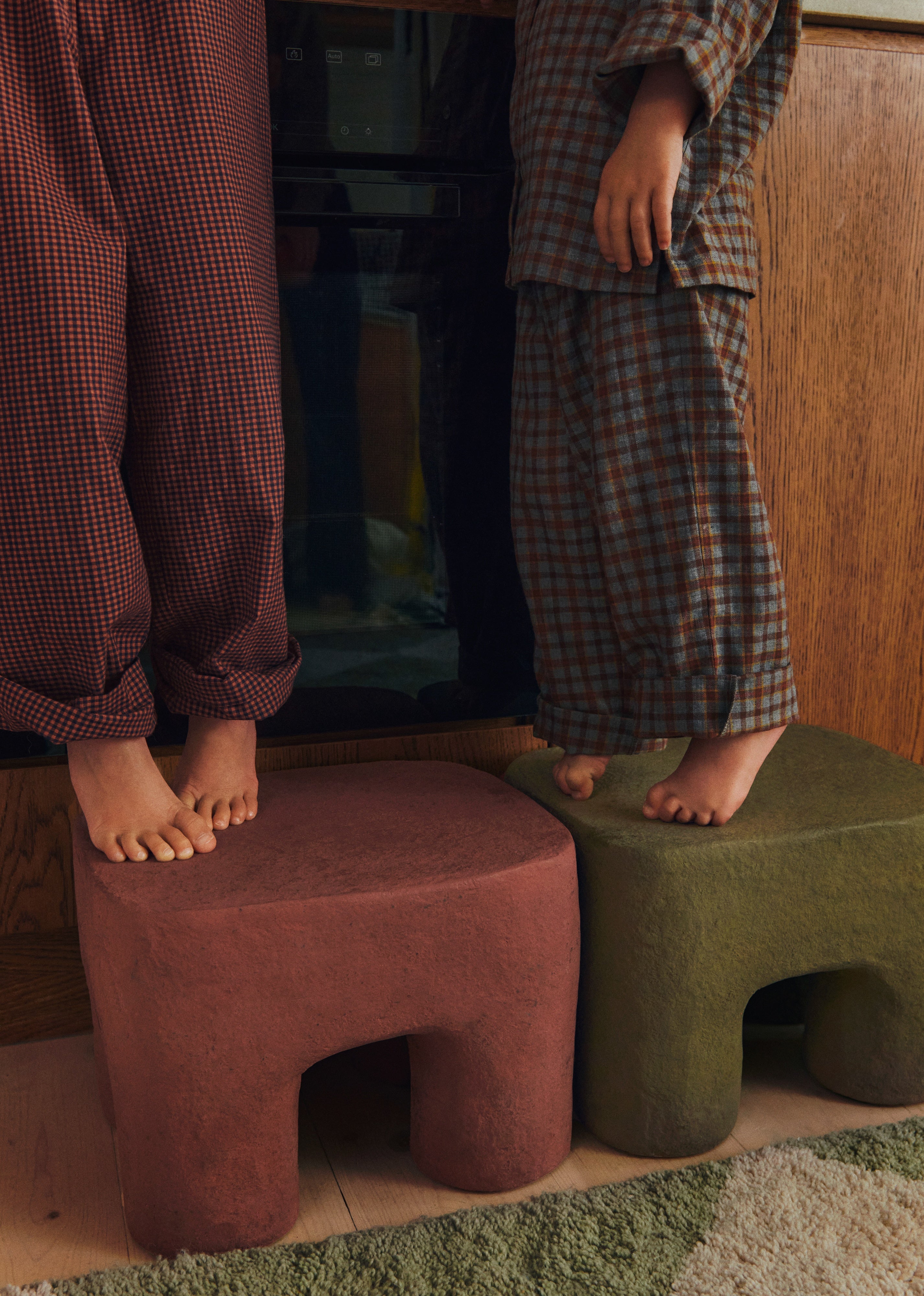 PODO Hocker rotbraun