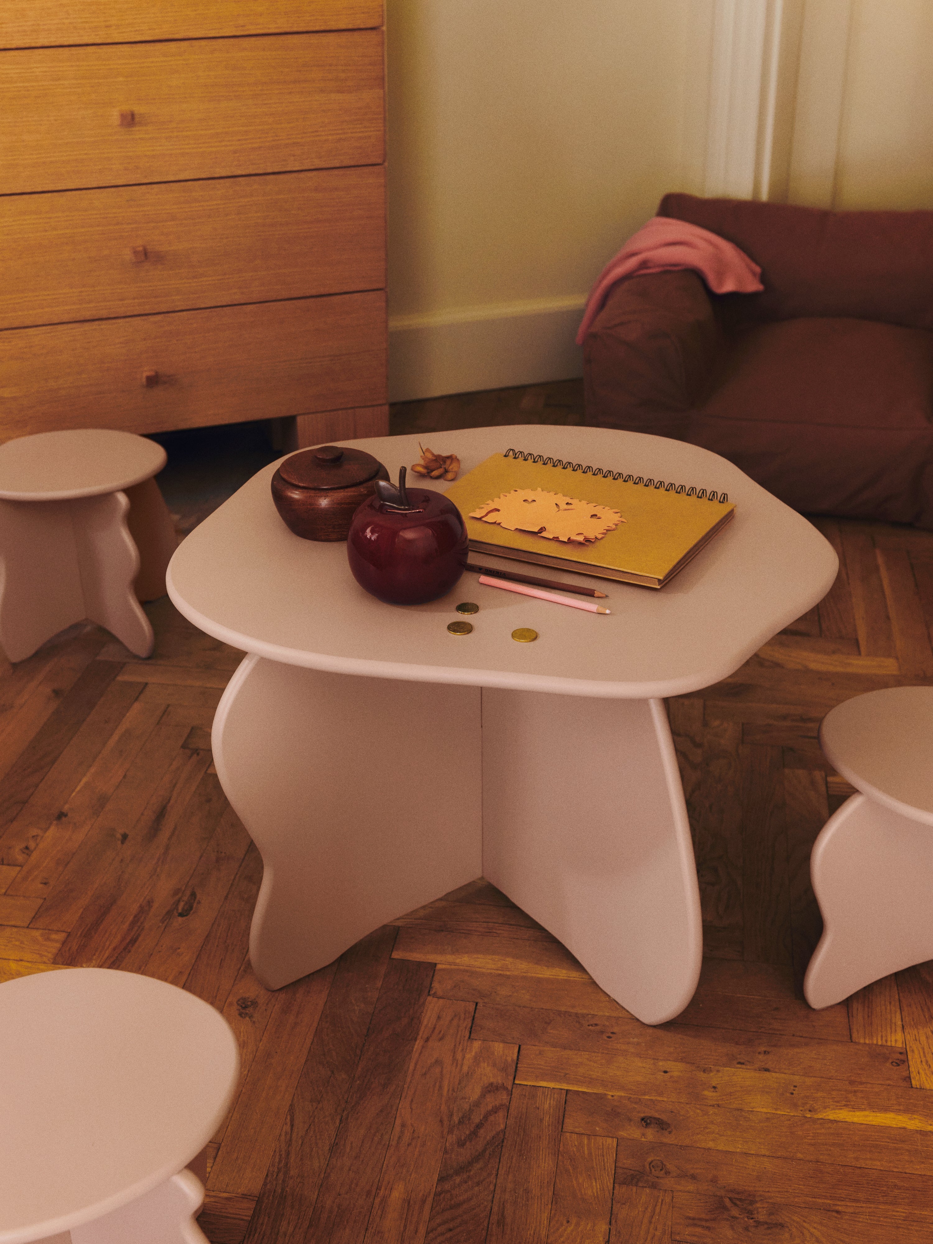 Kinderhocker SLOPE rosa